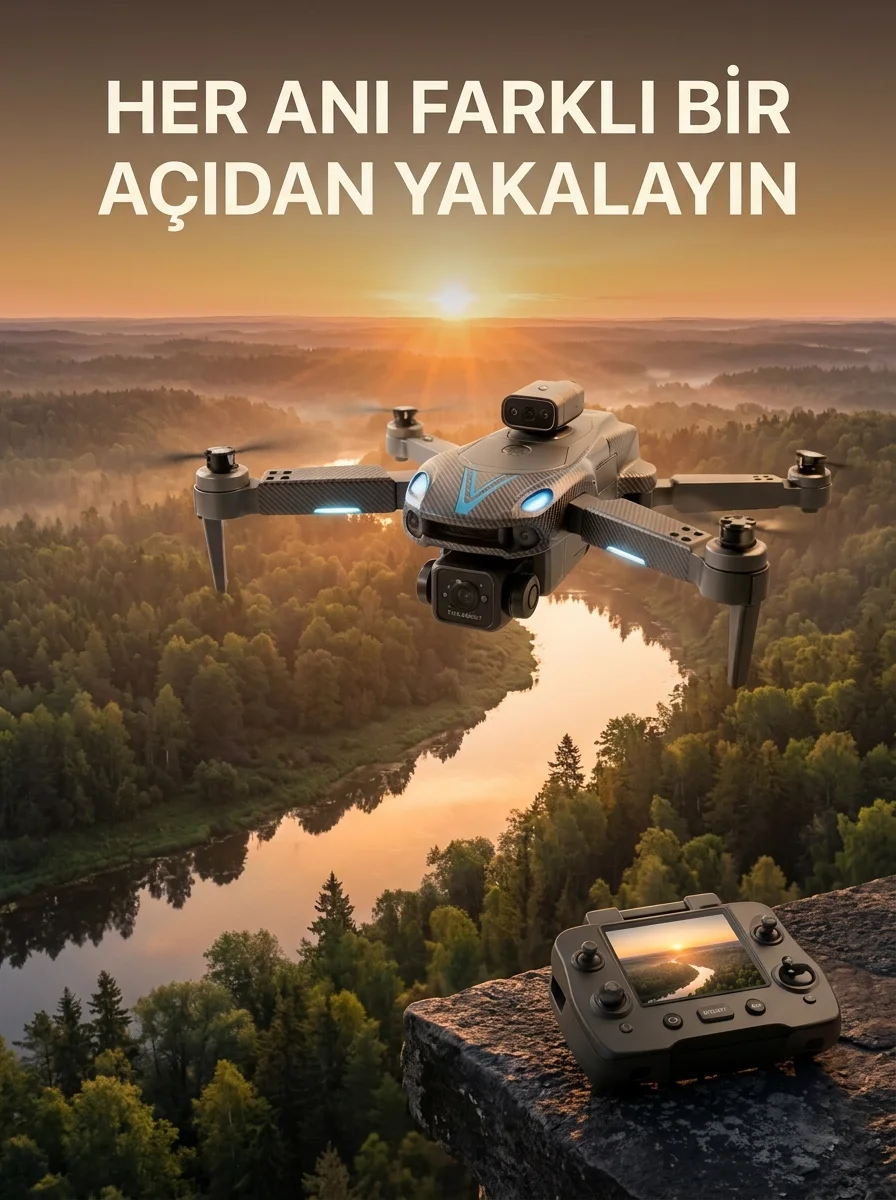 Ekranlı Kumandalı Çift Kameralı Drone ile Havadan Çekim Fiyatı, Yorumları ve Özellikleri