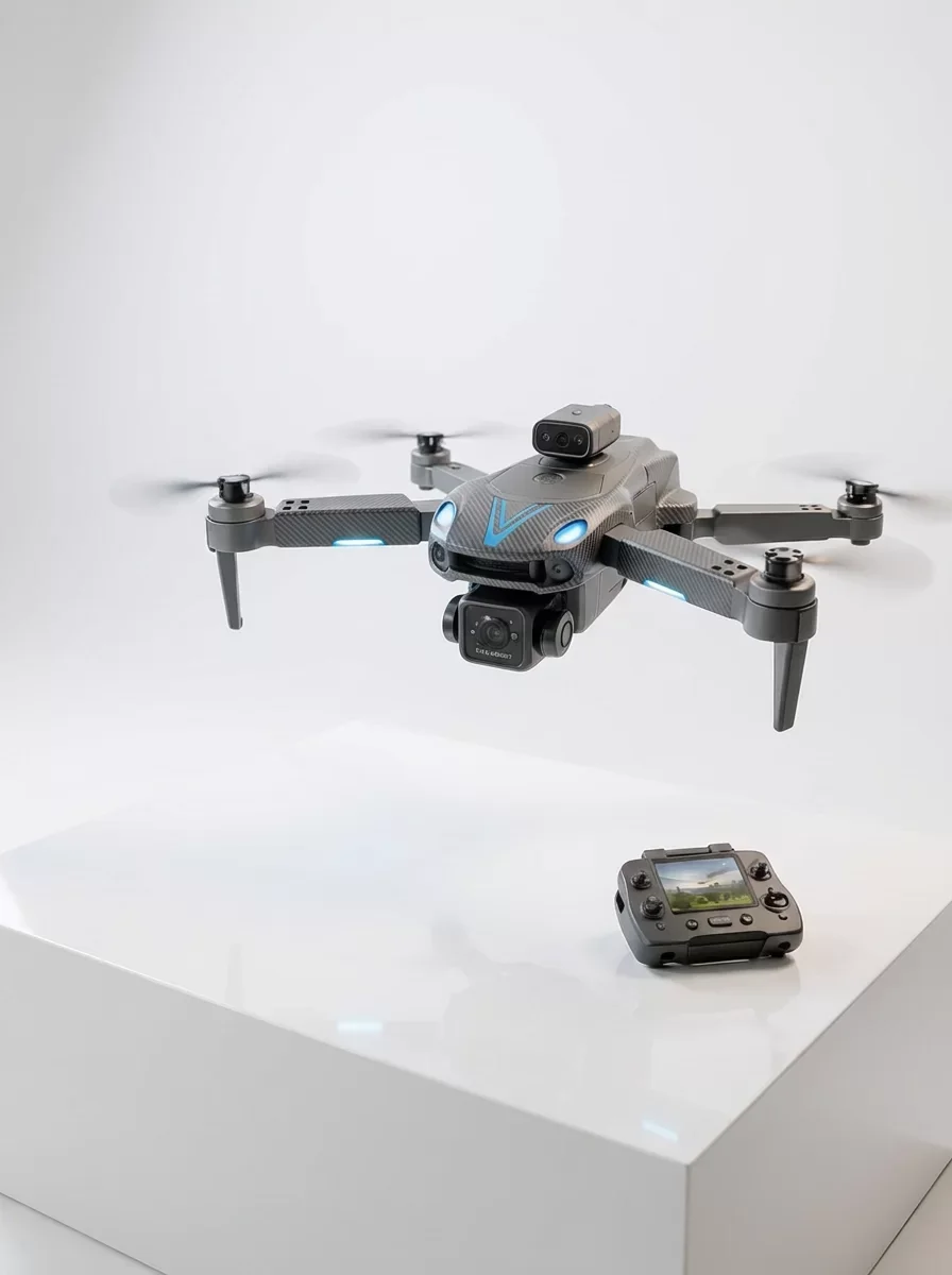 Ekranlı Kumandalı Çift Kameralı Drone ile Havadan Çekim