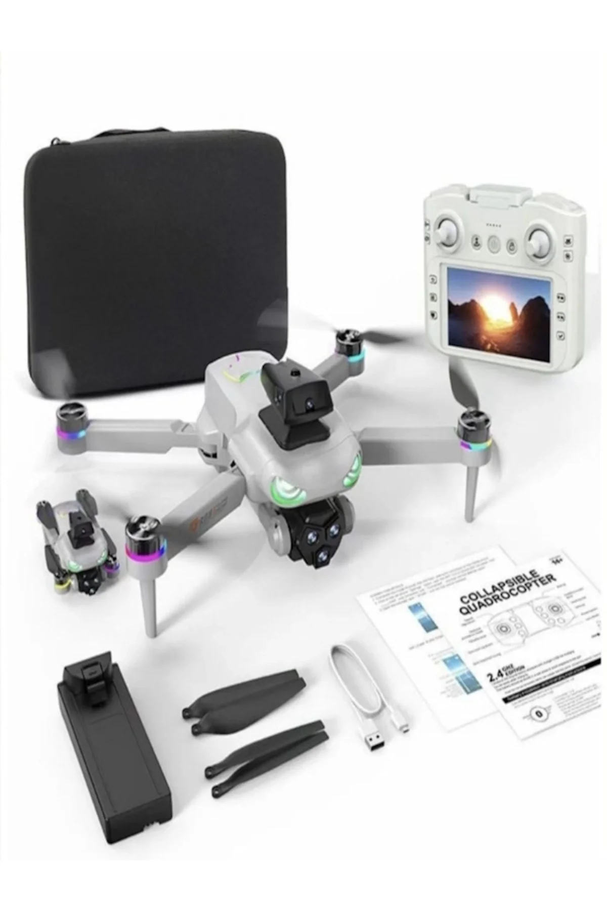 Ekranlı Kumandalı Drone Seti, 5 Yaş ve Üzeri Çocuklar İçin Uzaktan Kumandalı Oyuncak