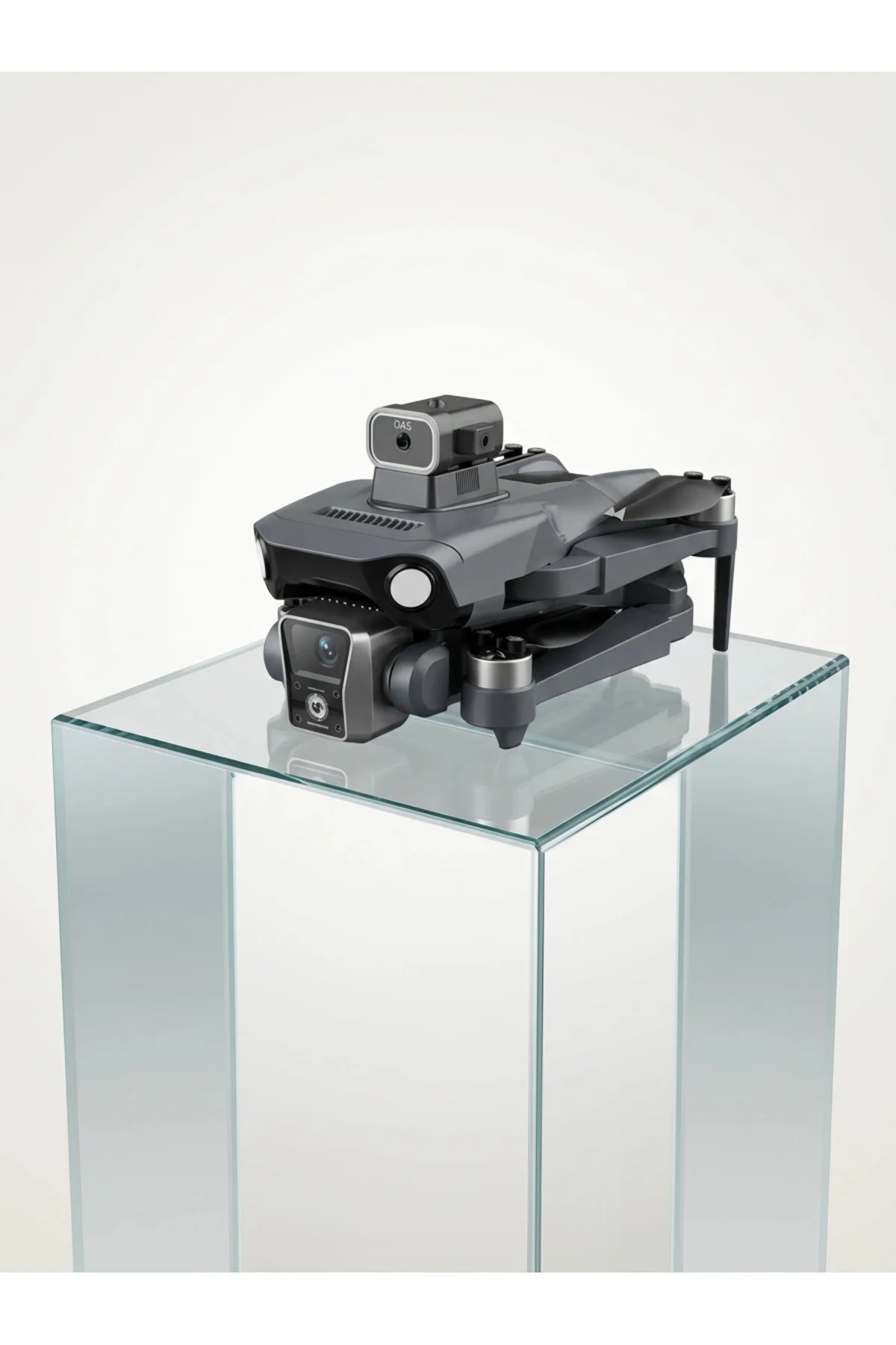 Ekranlı Kumandalı GPS Drone Çift Kameralı Katlanabilir Hava Aracı - Görsel 2