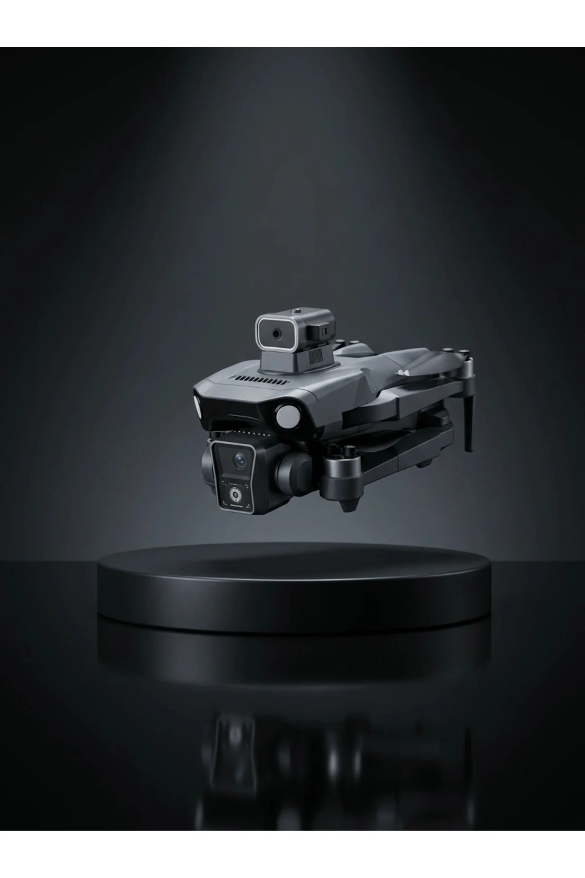 Ekranlı Kumandalı GPS Drone Çift Kameralı Katlanabilir Hava Aracı - Görsel 3