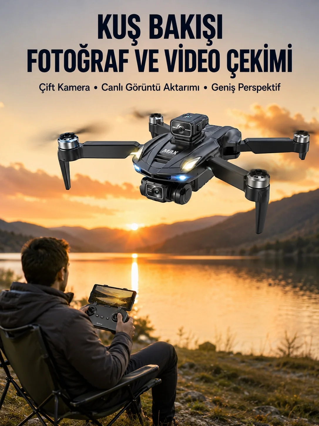 Ekranlı Kumandalı Katlanabilir Kamera Drone Hobi ve Günlük Kullanım Fiyatı, Yorumları ve Özellikleri