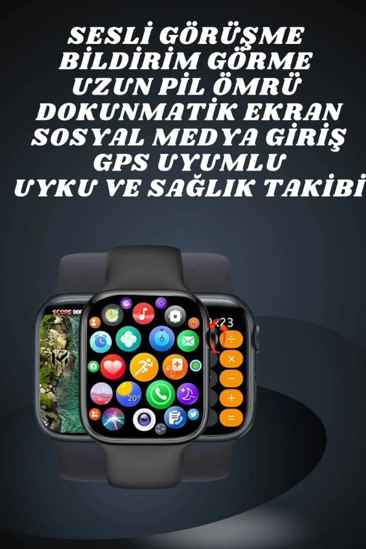 Ekranlı Yeni Nesil Pro Kulaklık Ve Akıllı Saat Kampanyası Kulak İçi Mikrofonlu
