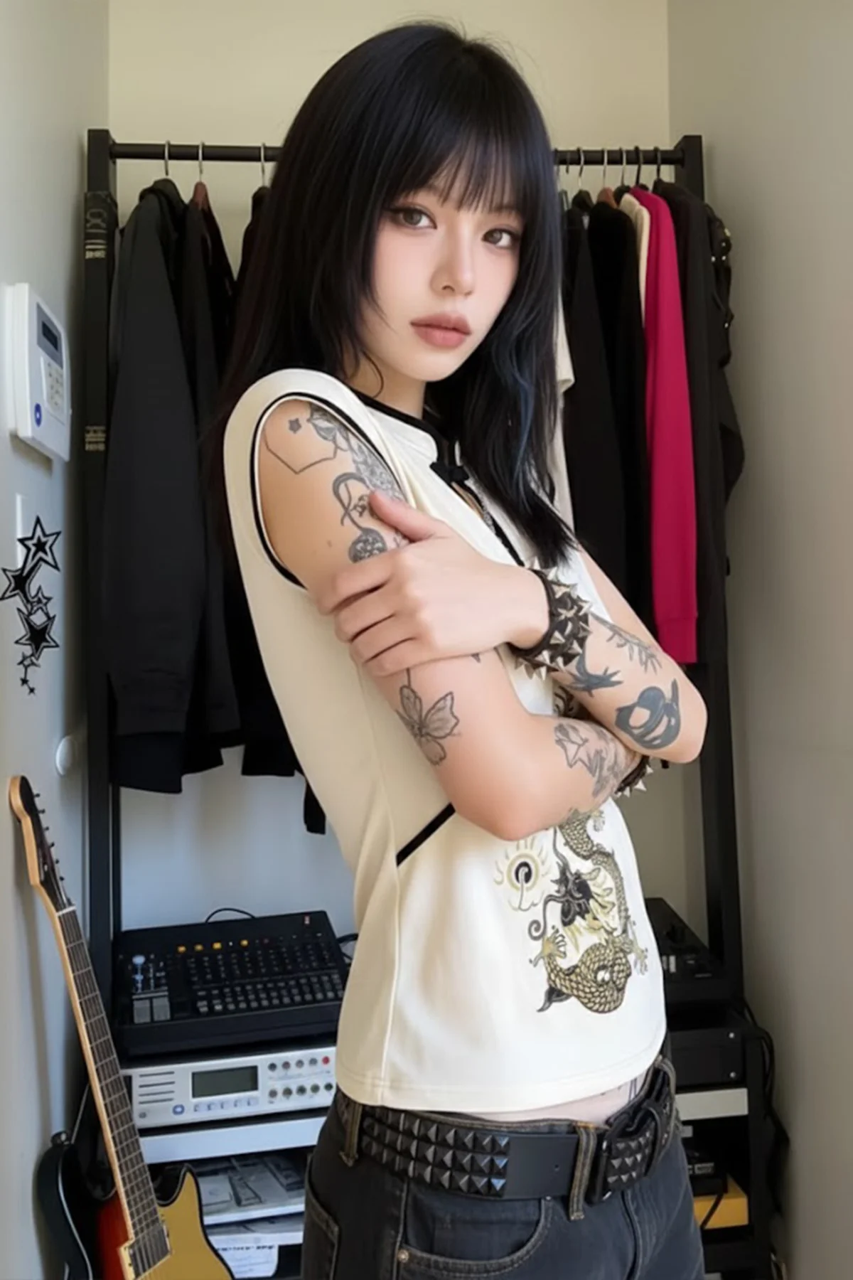 Ekru Mandarin Yaka Ejderha Motifli Vintage Qipao Y2K Kısa Kollu Crop Ekru Mandarin Yaka Ejderha Motifli Vintage Qipao Y2K Kısa Kollu Crop