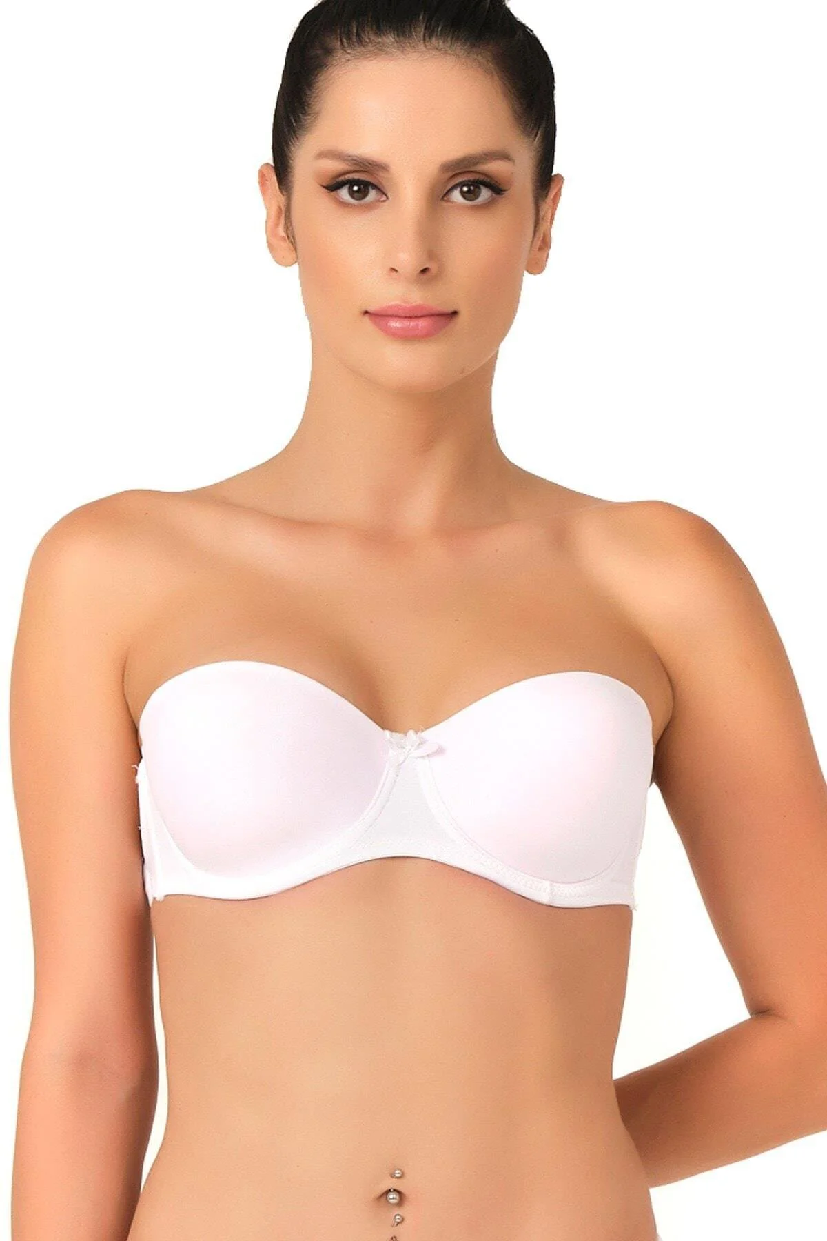 BEYAZ MI 701 Şeffaf Askılı Sütyen