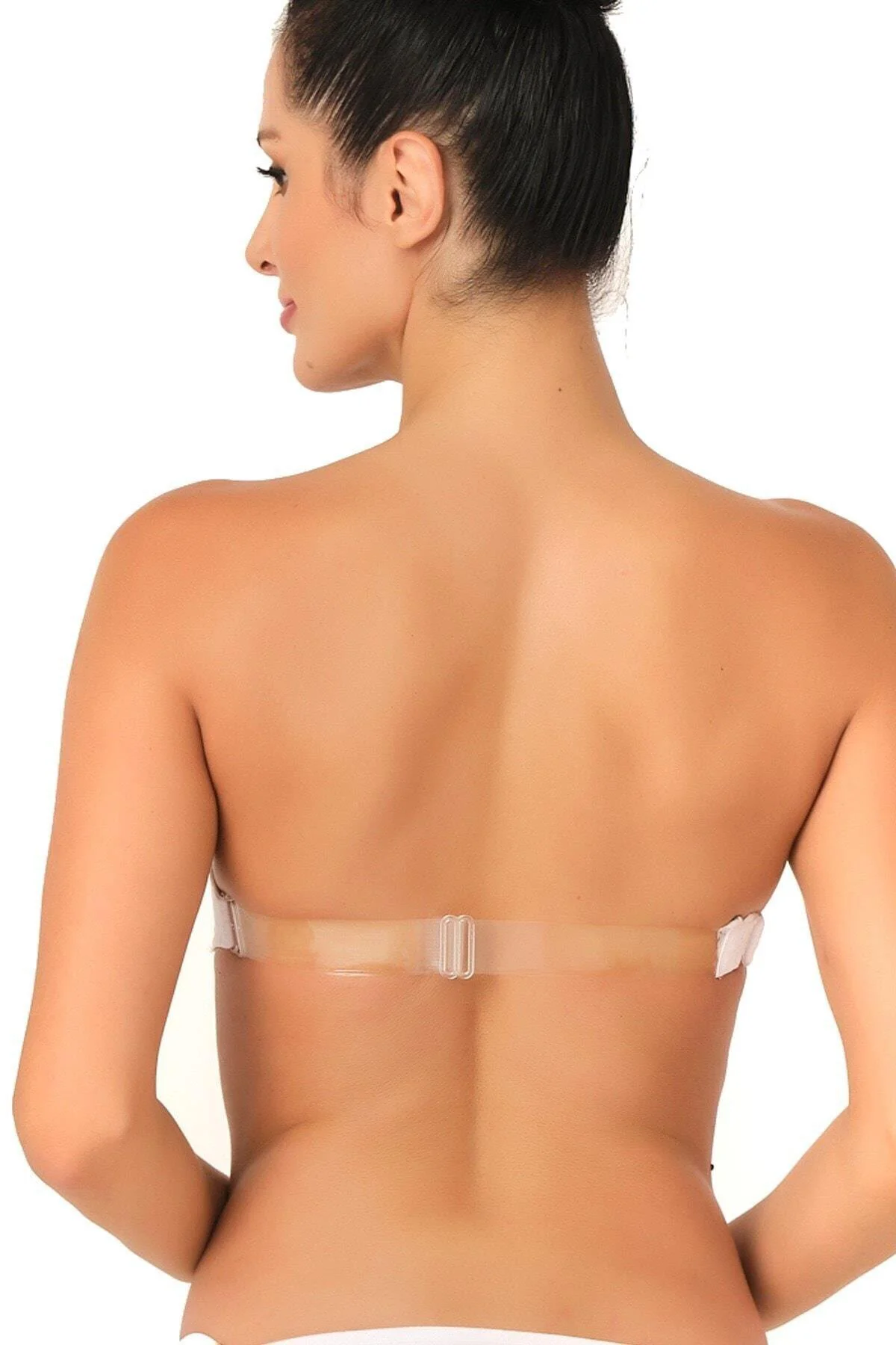 BEYAZ MI 701 Şeffaf Askılı Sütyen
