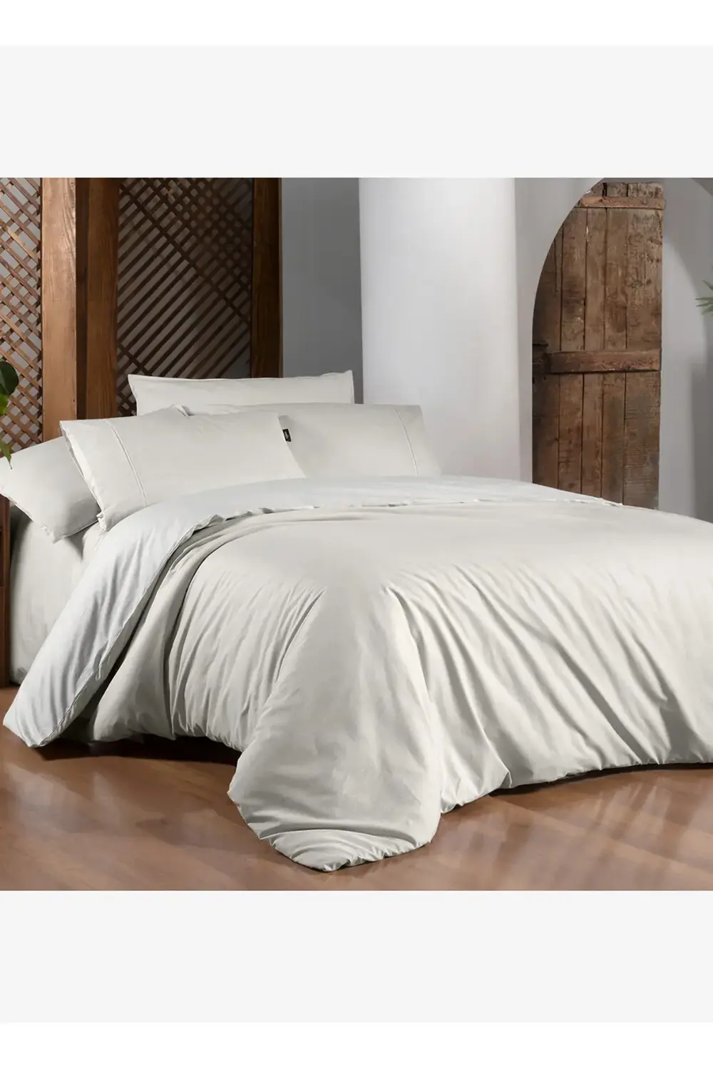 Sarev Ekru Nevresim Takımı Unitwill Nt Fancy Tk 1Y, .Ekru