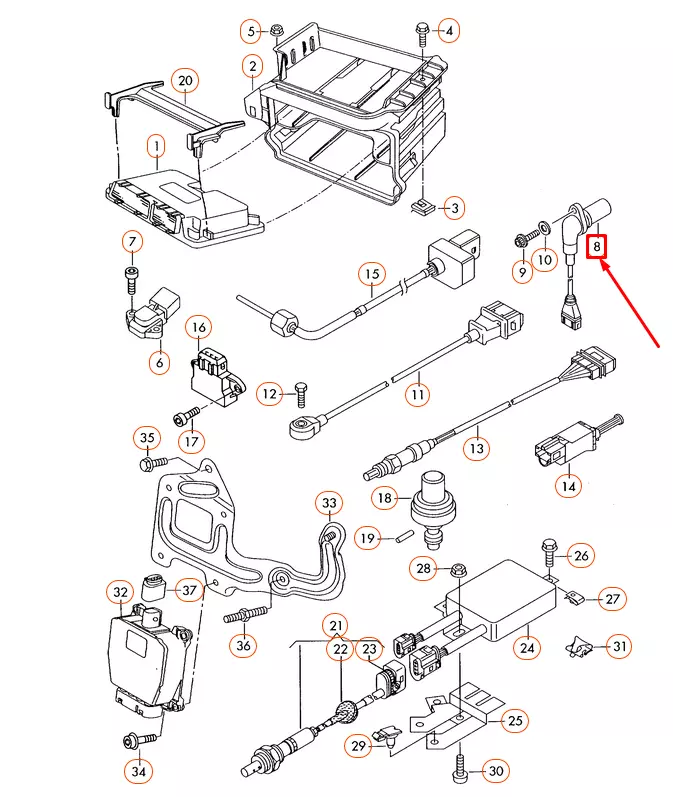 Eksantrik Mili Konum Sensörü (VW)(045957147B)