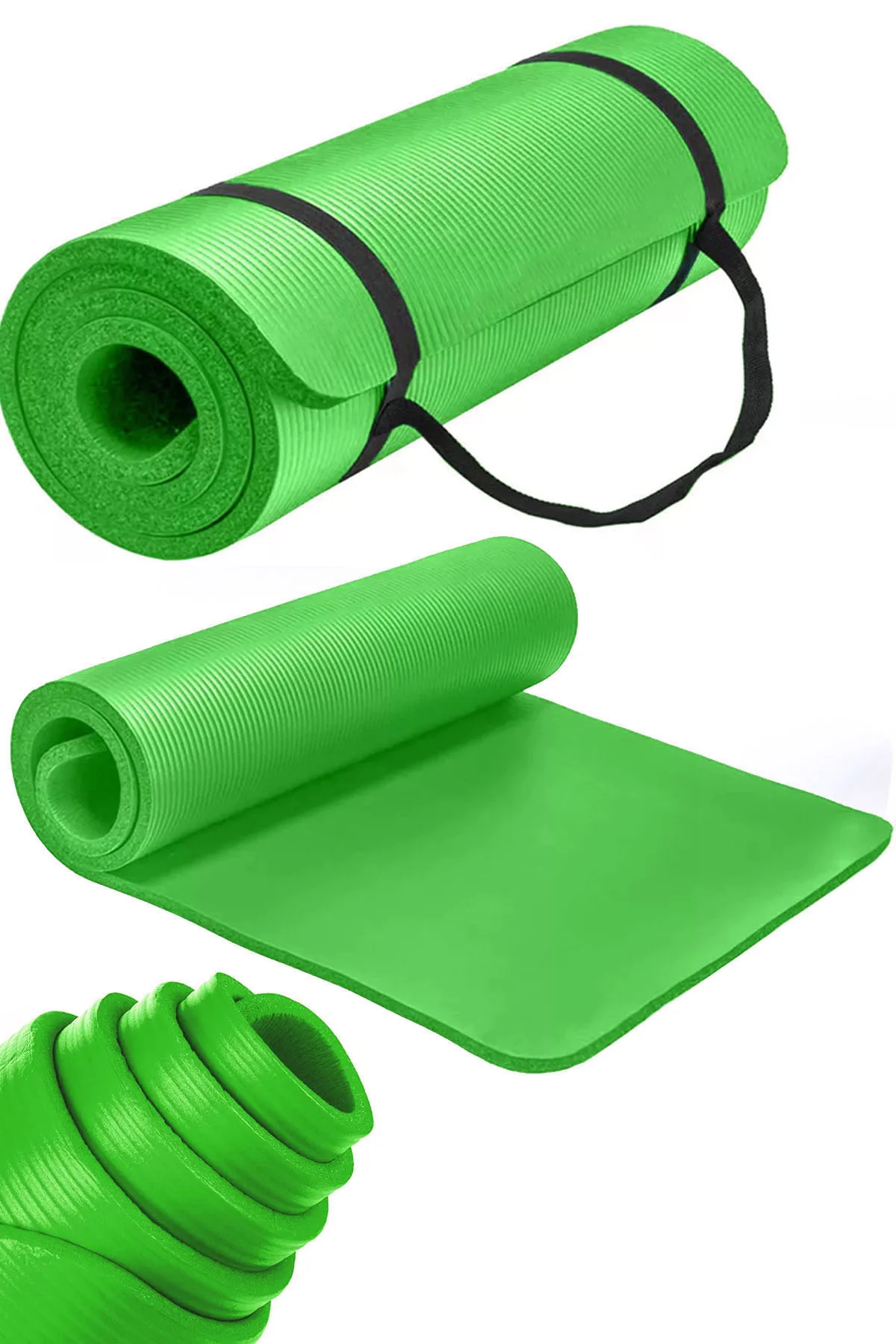 Ekstra Kalın Kaymaz Pilates Minderi 10 Mm Yoga Matı 1 Cm Kalınlık