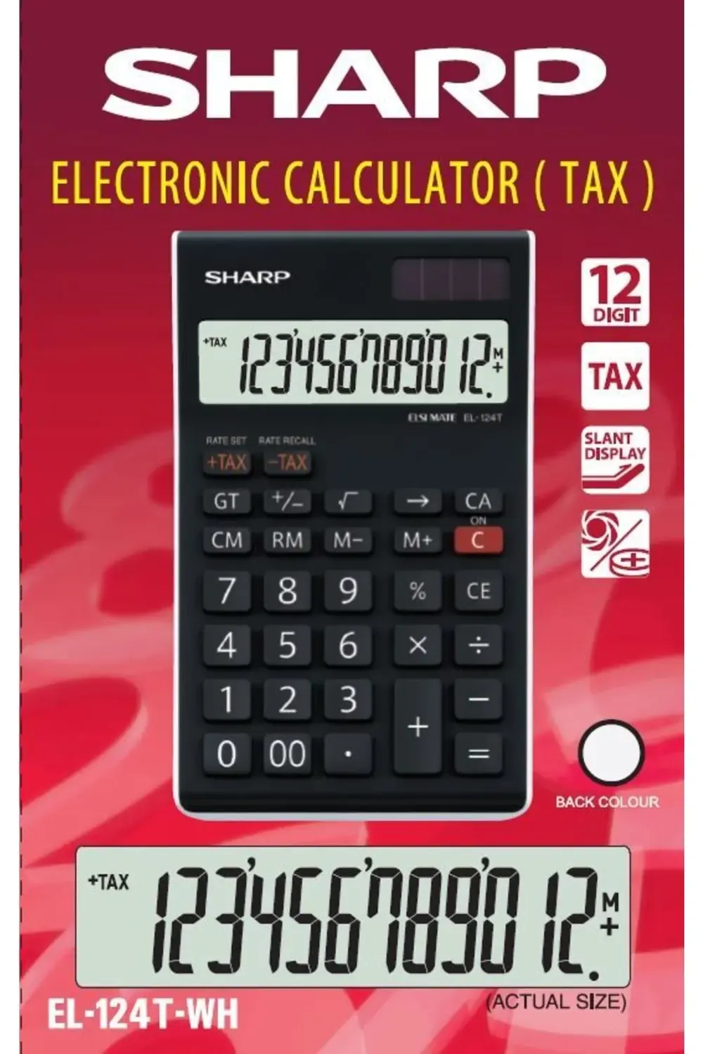 El-124twh 12 Hane Masaüstü Hesap Makinesi