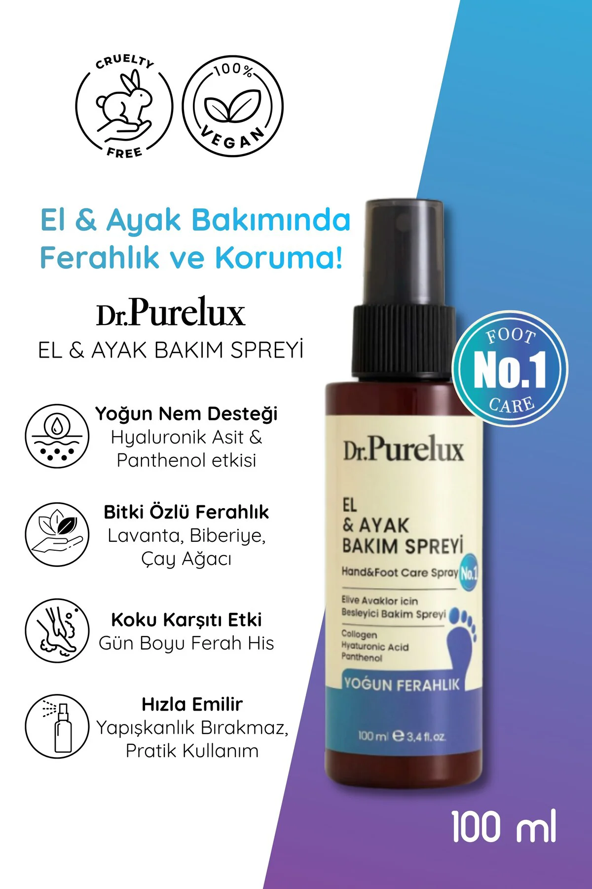 El & Ayak Bakım Spreyi – Mantar, , Koku Gidermeye Yardımcı Tırnak