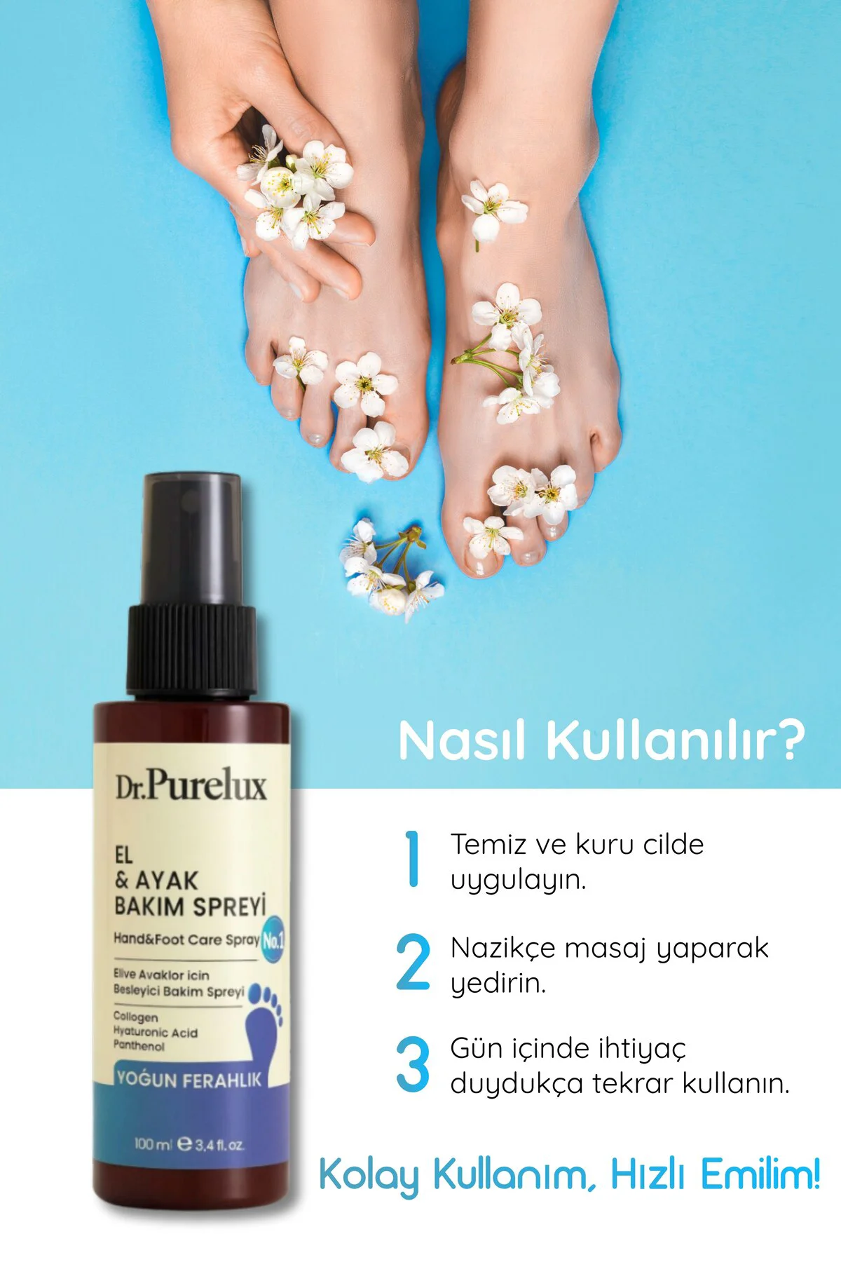 El & Ayak Bakım Spreyi – Mantar, , Koku Gidermeye Yardımcı Tırnak