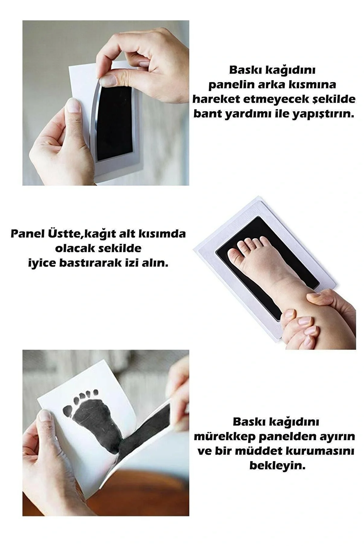 El Ayak İzi Kalıbı Seti El Ayak İzi Kalıbı Seti