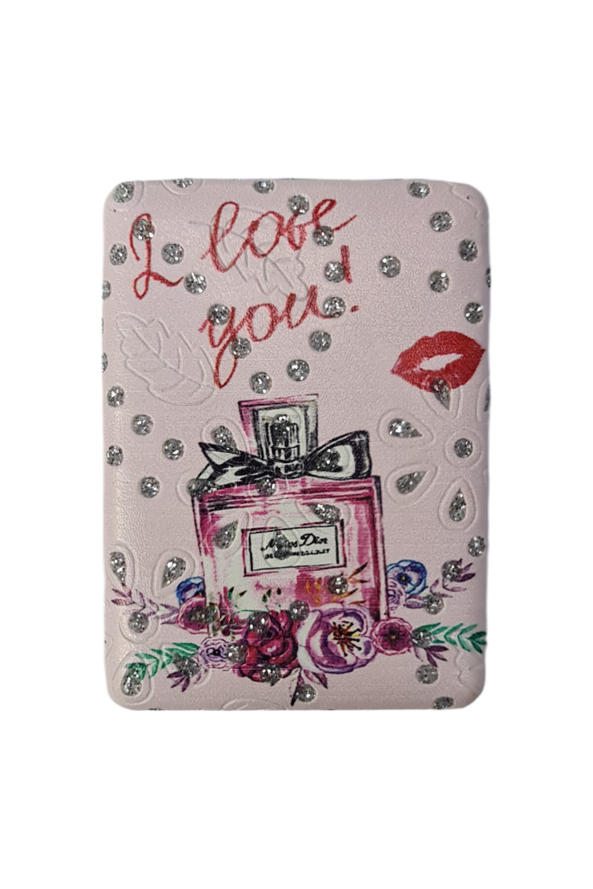 Gigi Panda El Aynası - "Beautiful Me" "Love" Vs. Yazılı Ve Taşlı Katlanır Ma