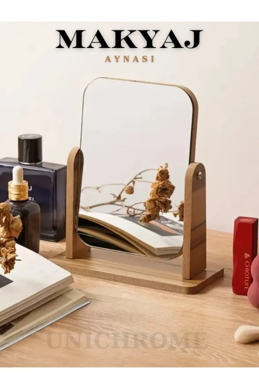 El Aynası Masa Aynası Makyaj Aynası Ayarlanabilir Kare Makeup Mir