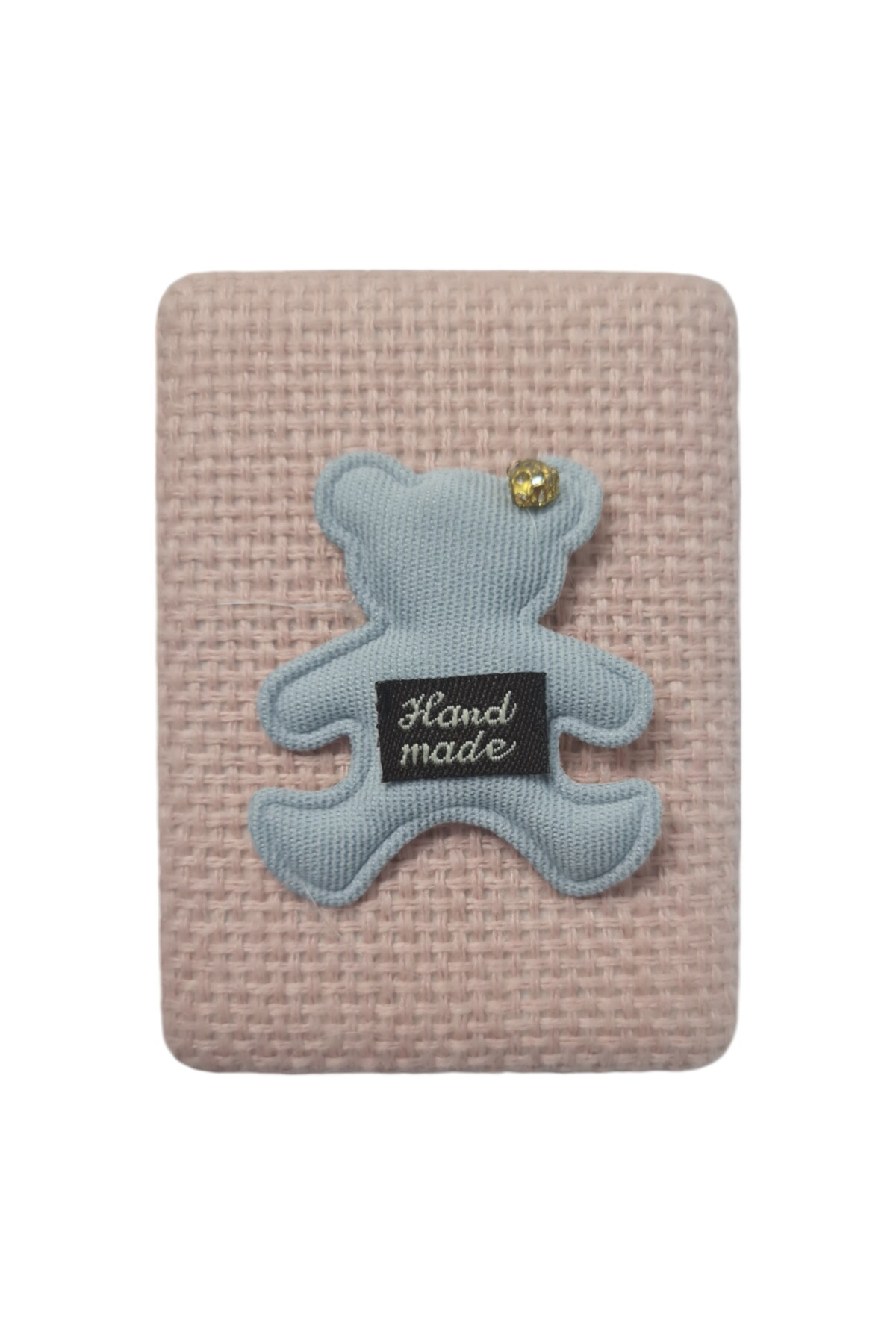 Gigi Panda El Aynası - Örgü Motif Desenli Katlanır Makyaj Aynası - Cep, Çant