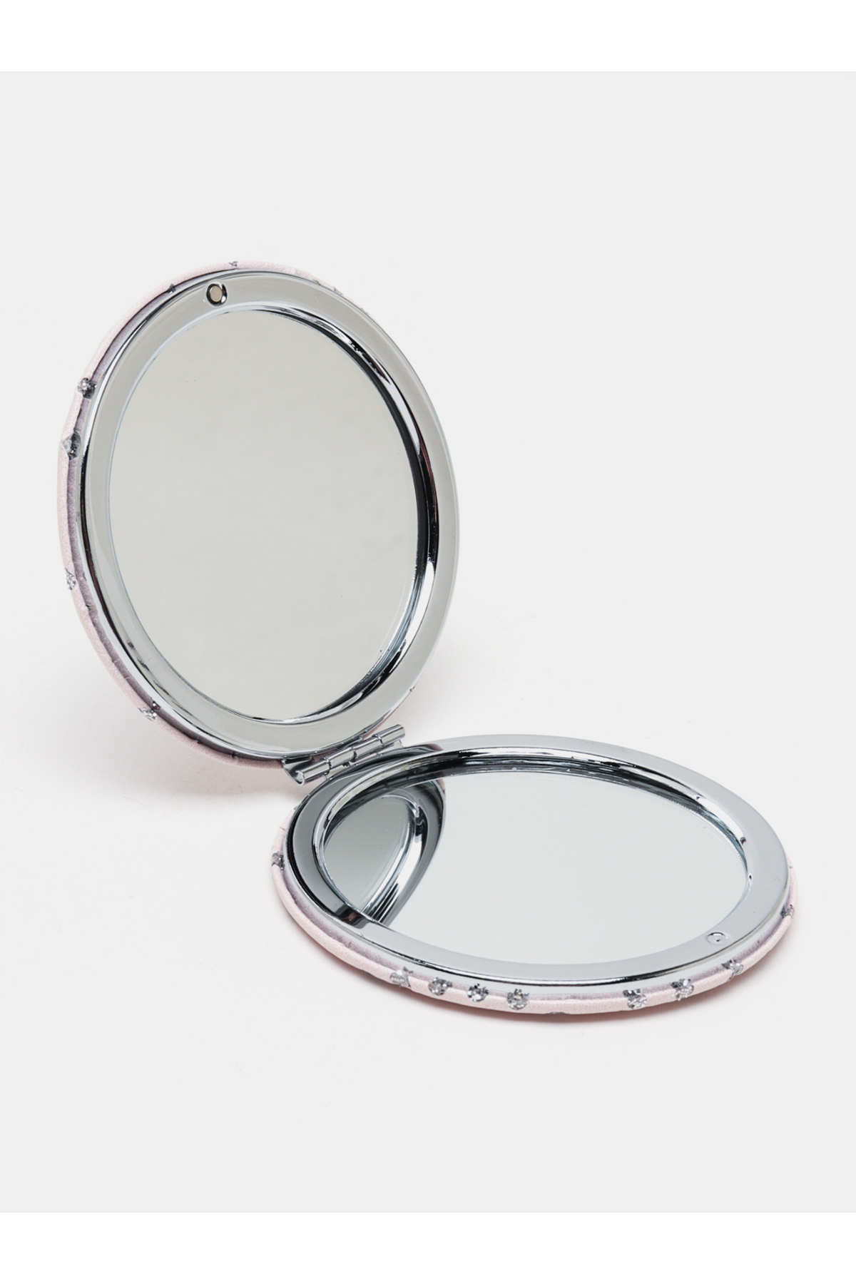 Gigi Panda El Aynası - Örgülü Yuvarlak Katlanır Makyaj Aynası - Cep, Çanta A