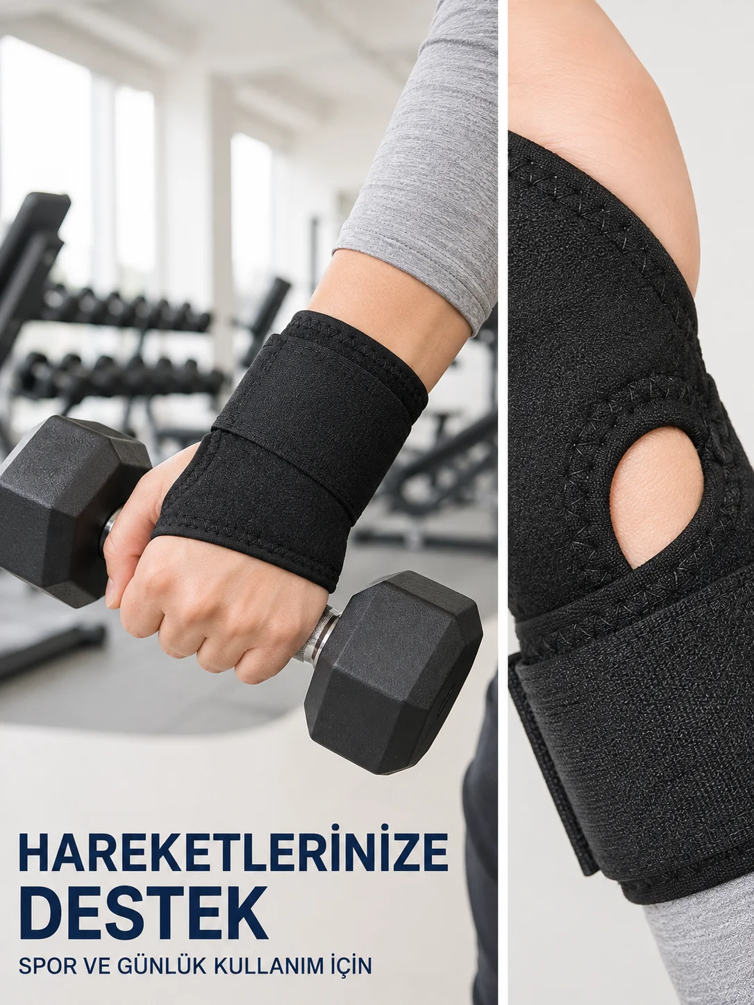 El Bilekliği Başparmak Destekli Ayarlanabilir Bilek Sargısı Sporcu Bilek Bandajı Ayarlanabilir El Bilek Bandajı Başparmak Geçişli Bilek Desteği Günlük Fiyatı, Yorumları ve Özellikleri