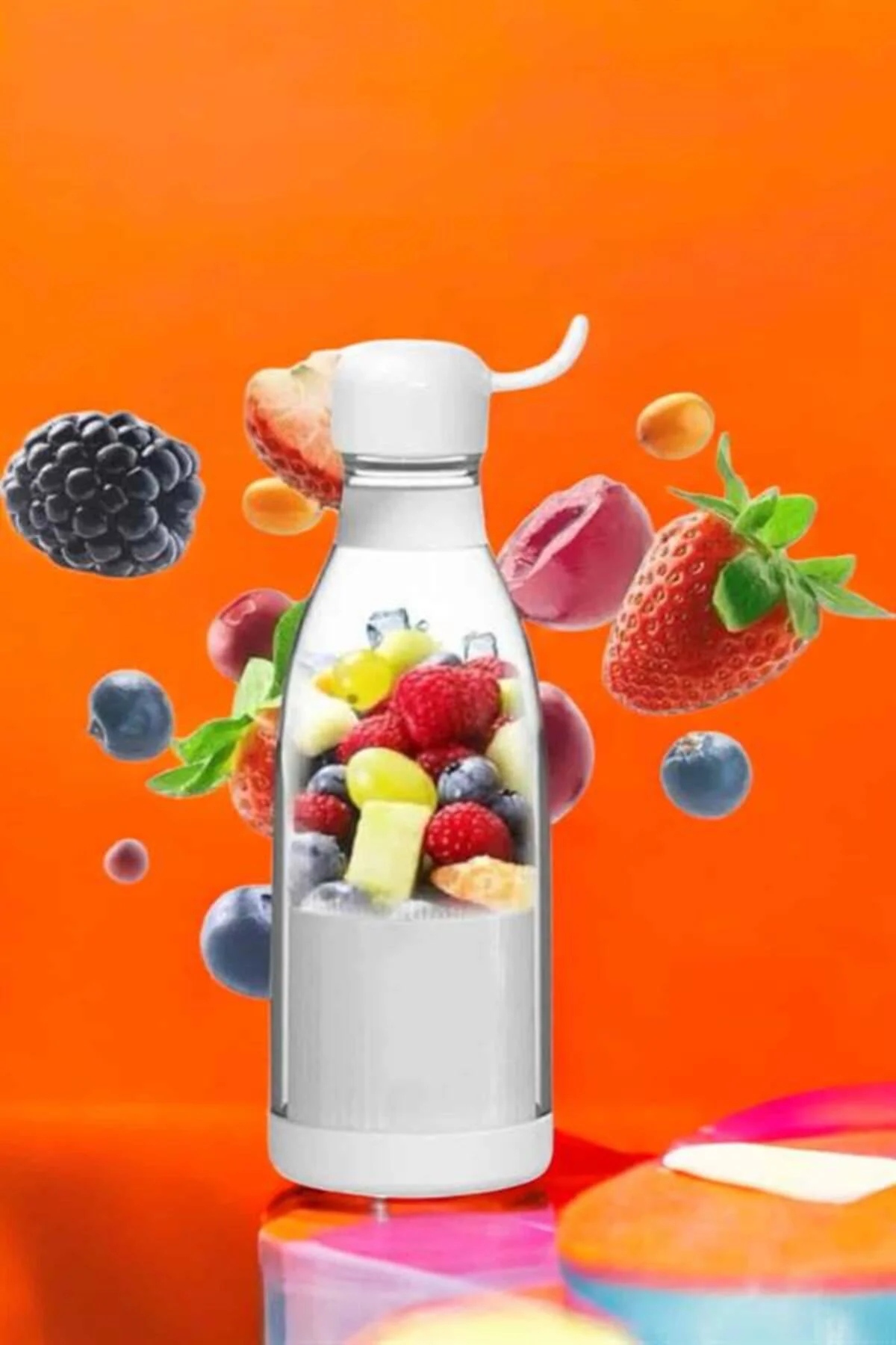 El Blender Taşınabilir Meyve Blender Şarj Edilebilir Taşınabilir 