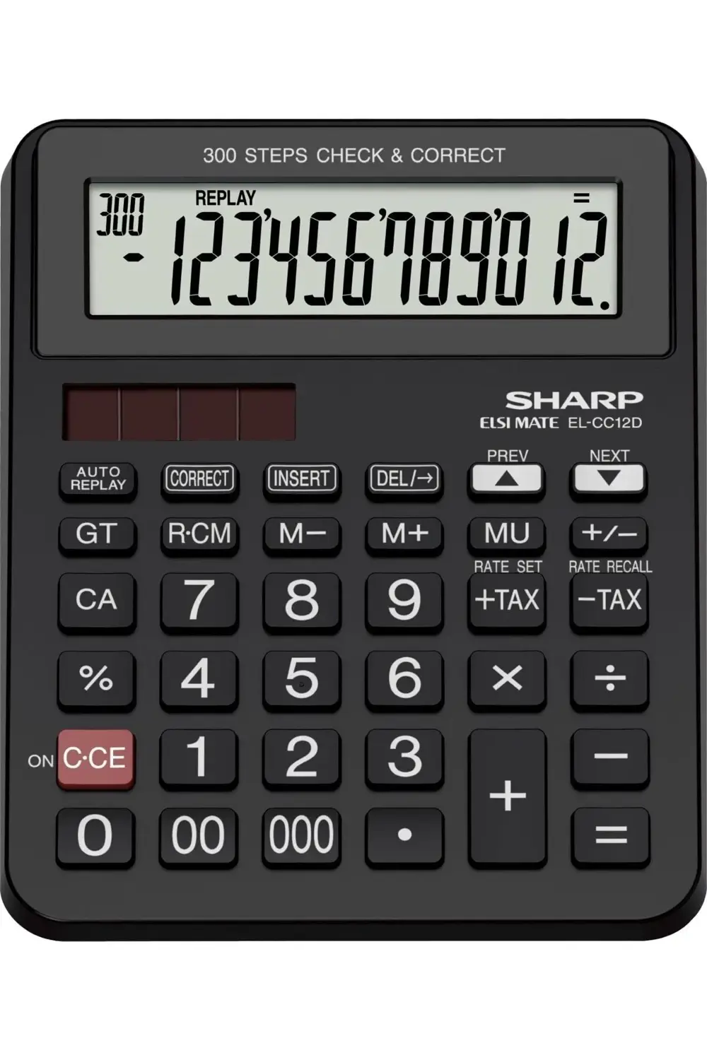 El-cc12d 12 Hane Işlem Kontrollü Masaüstü Hesap Makinesi