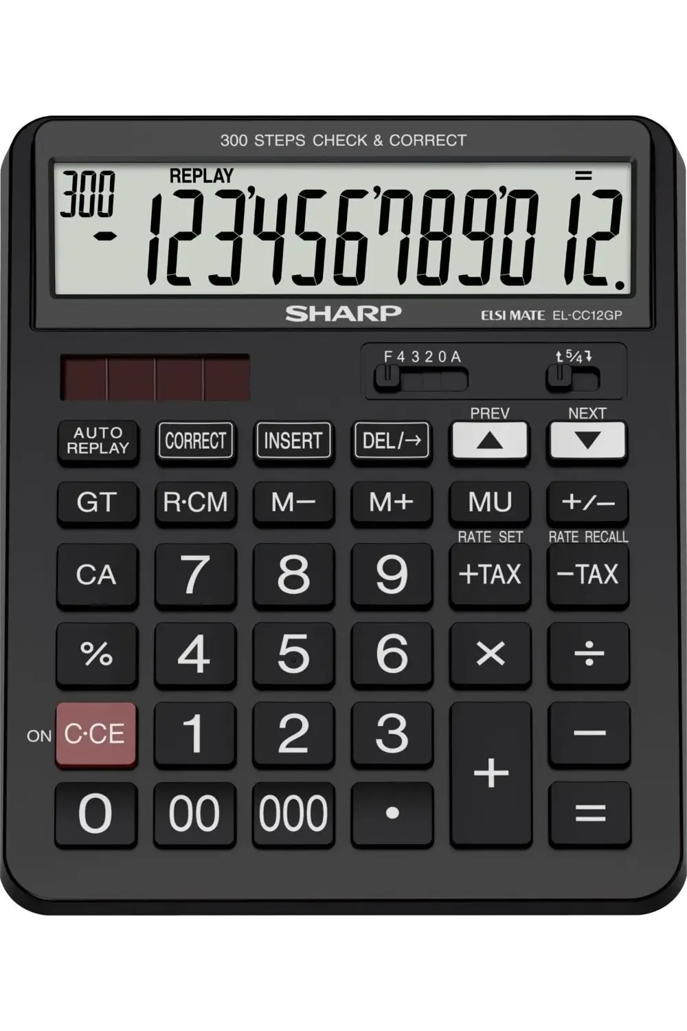 El-cc12gp 12 Hane Işlem Kontrollü Masaüstü Hesap Makinesi