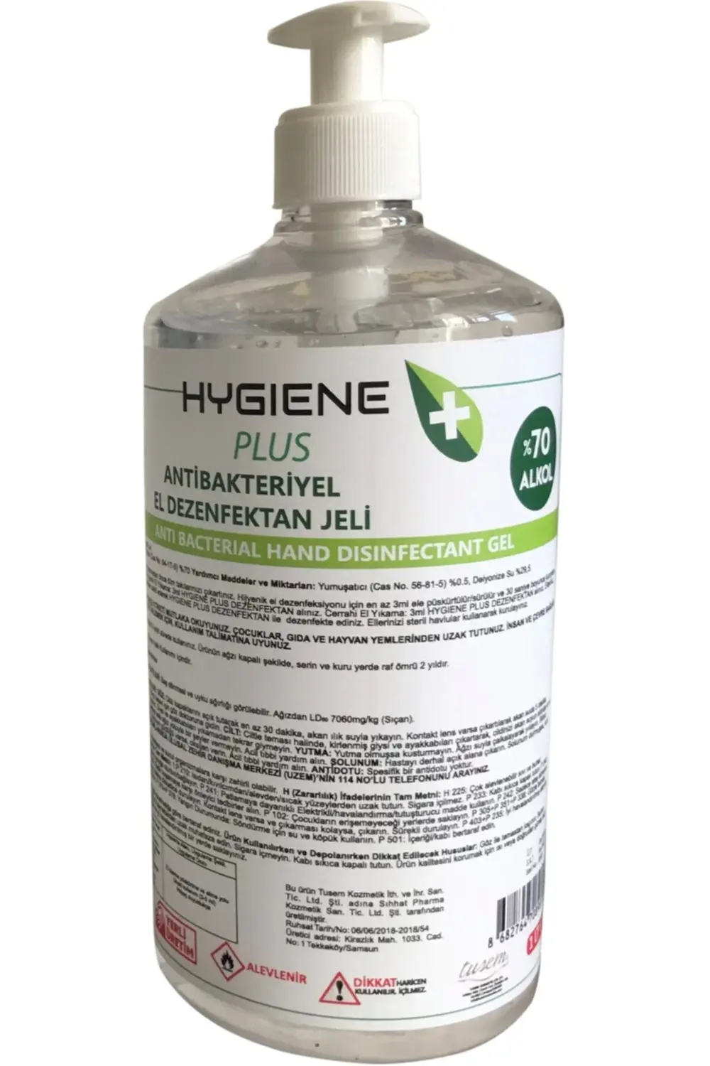 El Dezenfektan Jeli 1 Litre