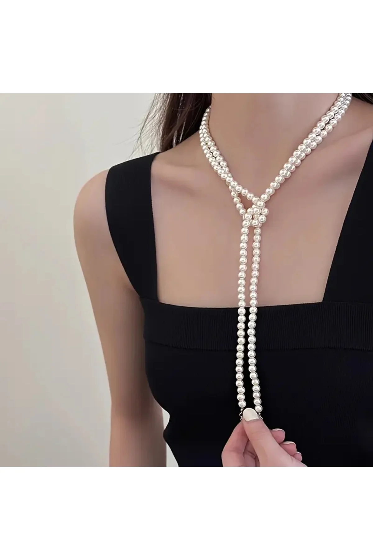 EL EMEĞİ İNCİ KOLYE, UZUN TEK SIRA İNCİ