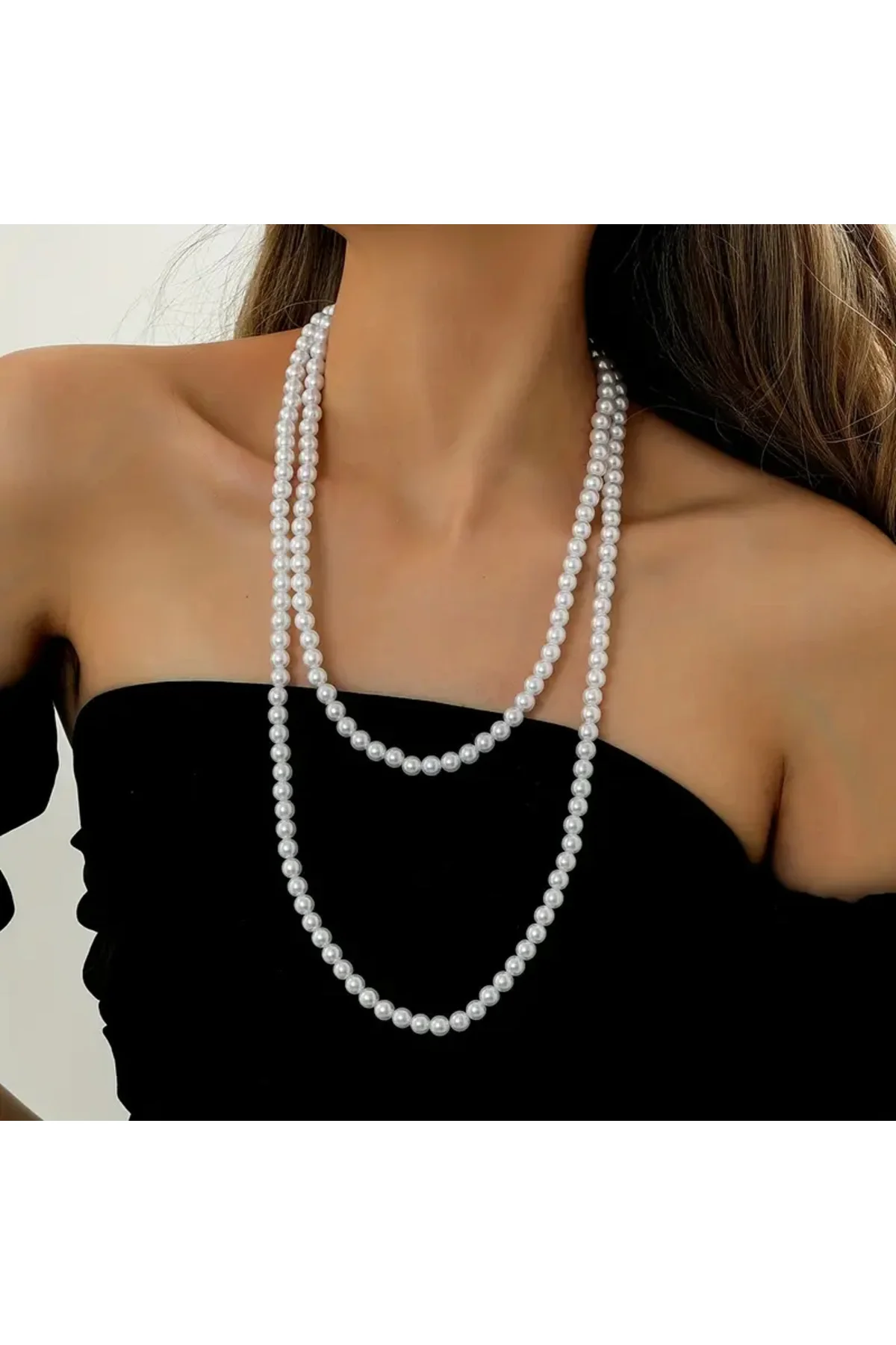 EL EMEĞİ İNCİ KOLYE, UZUN TEK SIRA İNCİ