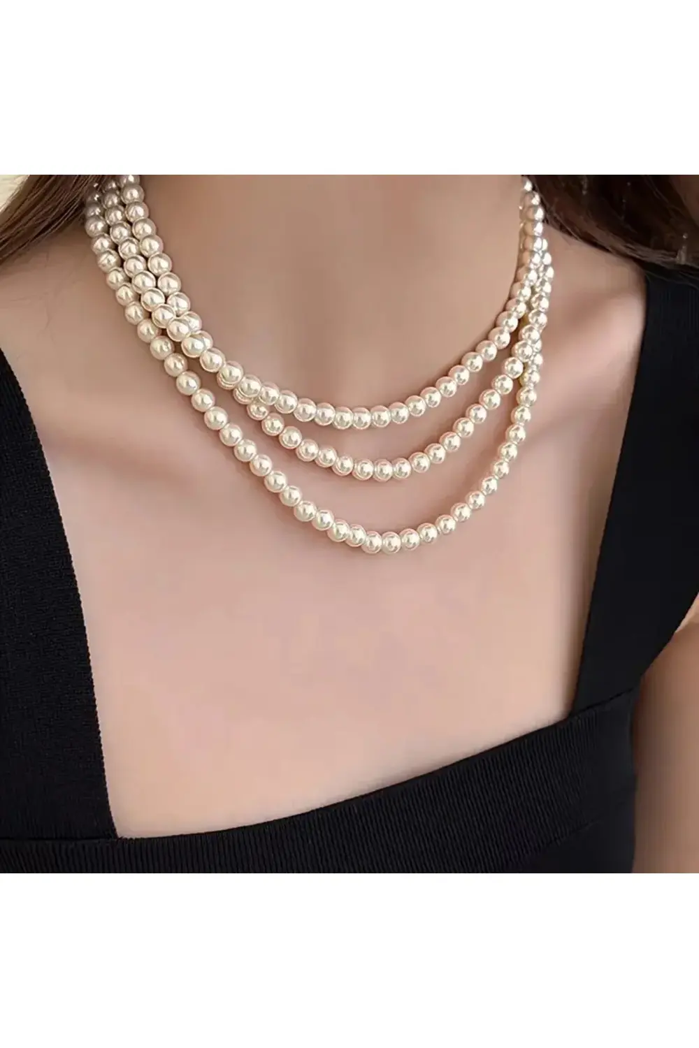 EL EMEĞİ İNCİ KOLYE, UZUN TEK SIRA İNCİ