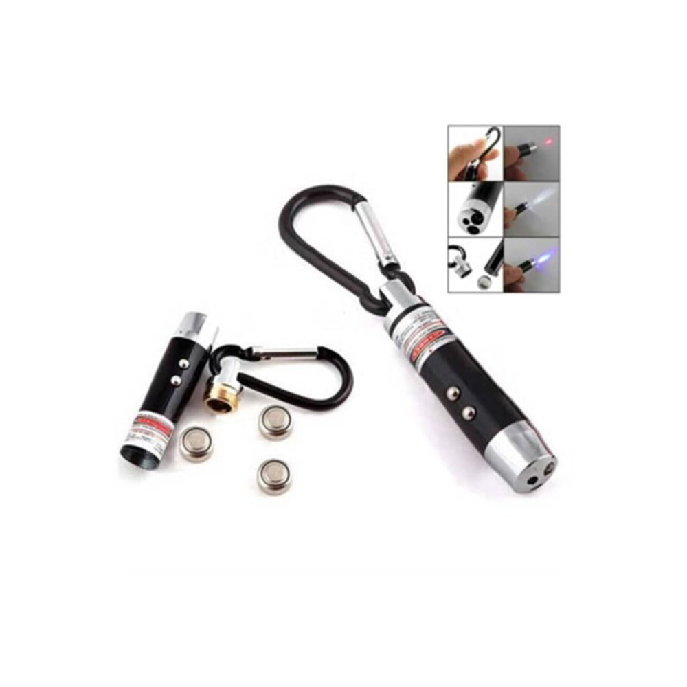 El Feneri Anahtarlık Işıklı Anahtarlık 3 Fonksyonlu Lazer Led Fen