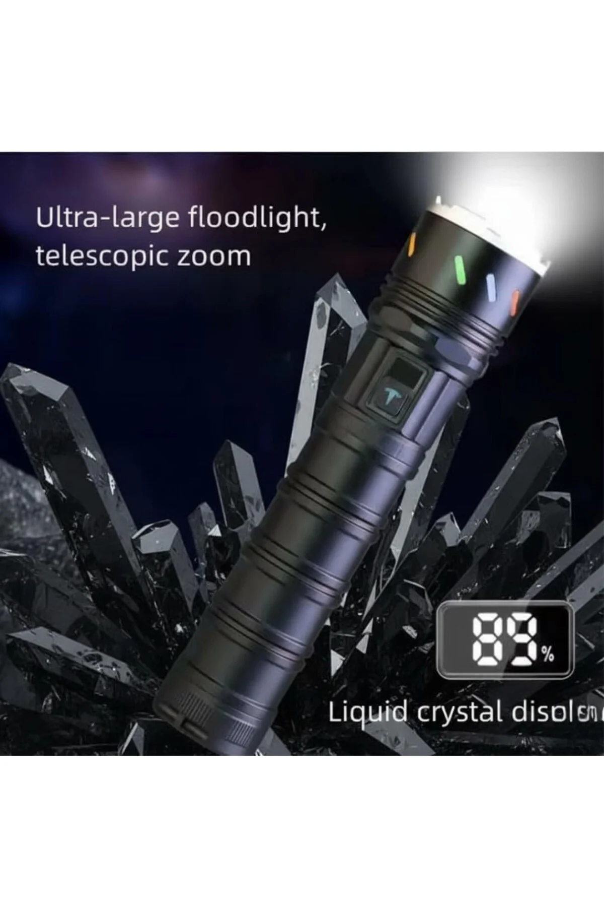 El Feneri Led USB ŞARJLI-Ultra Güçlü Parlak 18.650 7.200 mAh Büyü