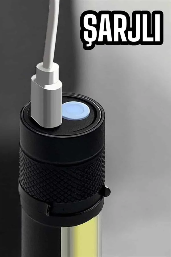 El Feneri Led USB Şarjlı Zoom Mini Led Işık Acil Durum Feneri El Feneri Led USB Şarjlı Zoom Mini Led Işık Acil Durum Feneri