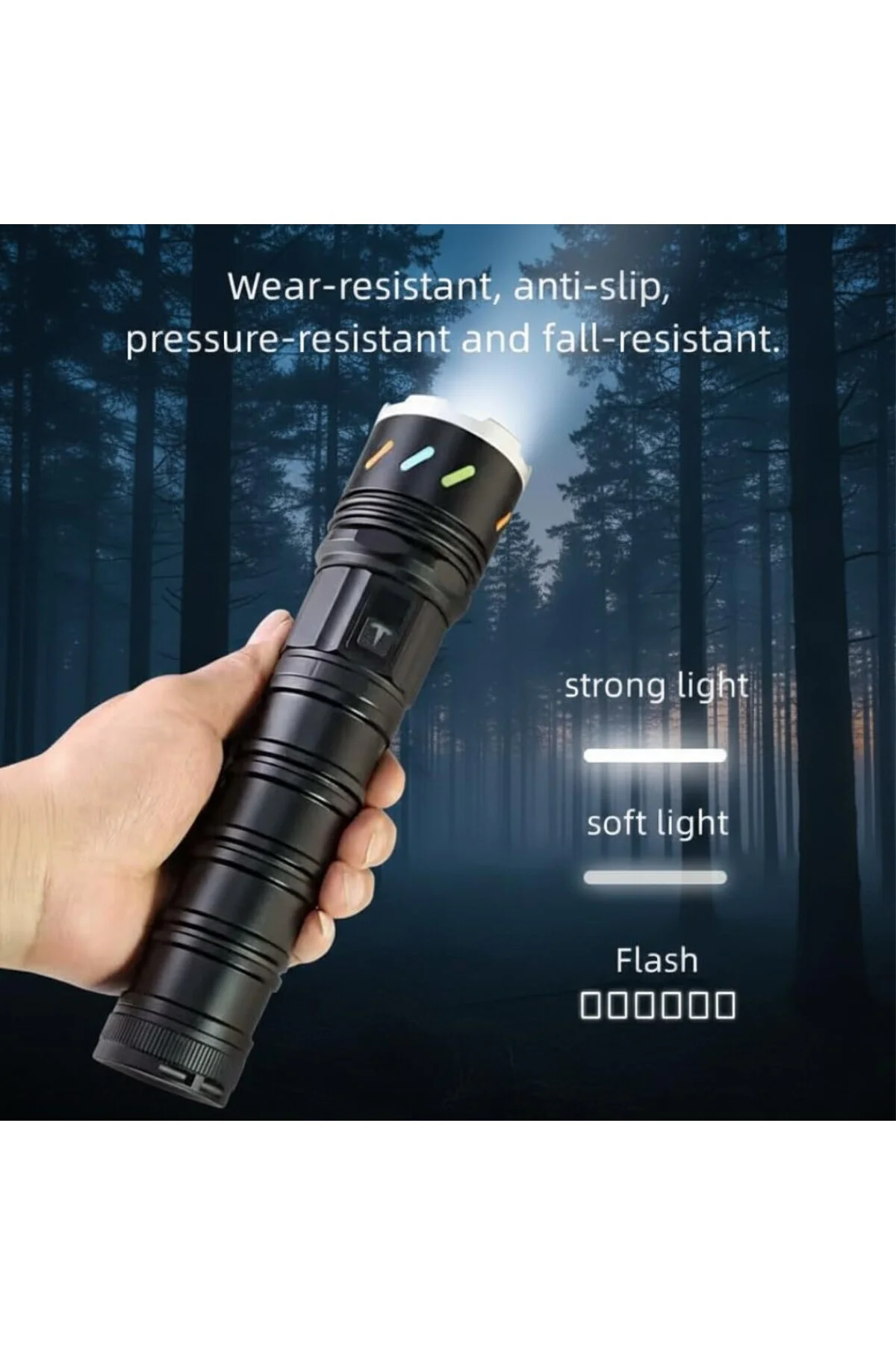 El Feneri Led USB ŞARJLI-Ultra Güçlü Parlak 18.650 7.200 mAh Büyü