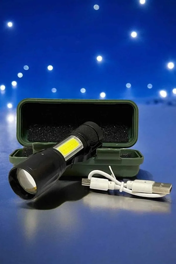 El Feneri Led USB Şarjlı Zoom Mini Led Işık Acil Durum Feneri Fiyatı, Yorumları ve Özellikleri