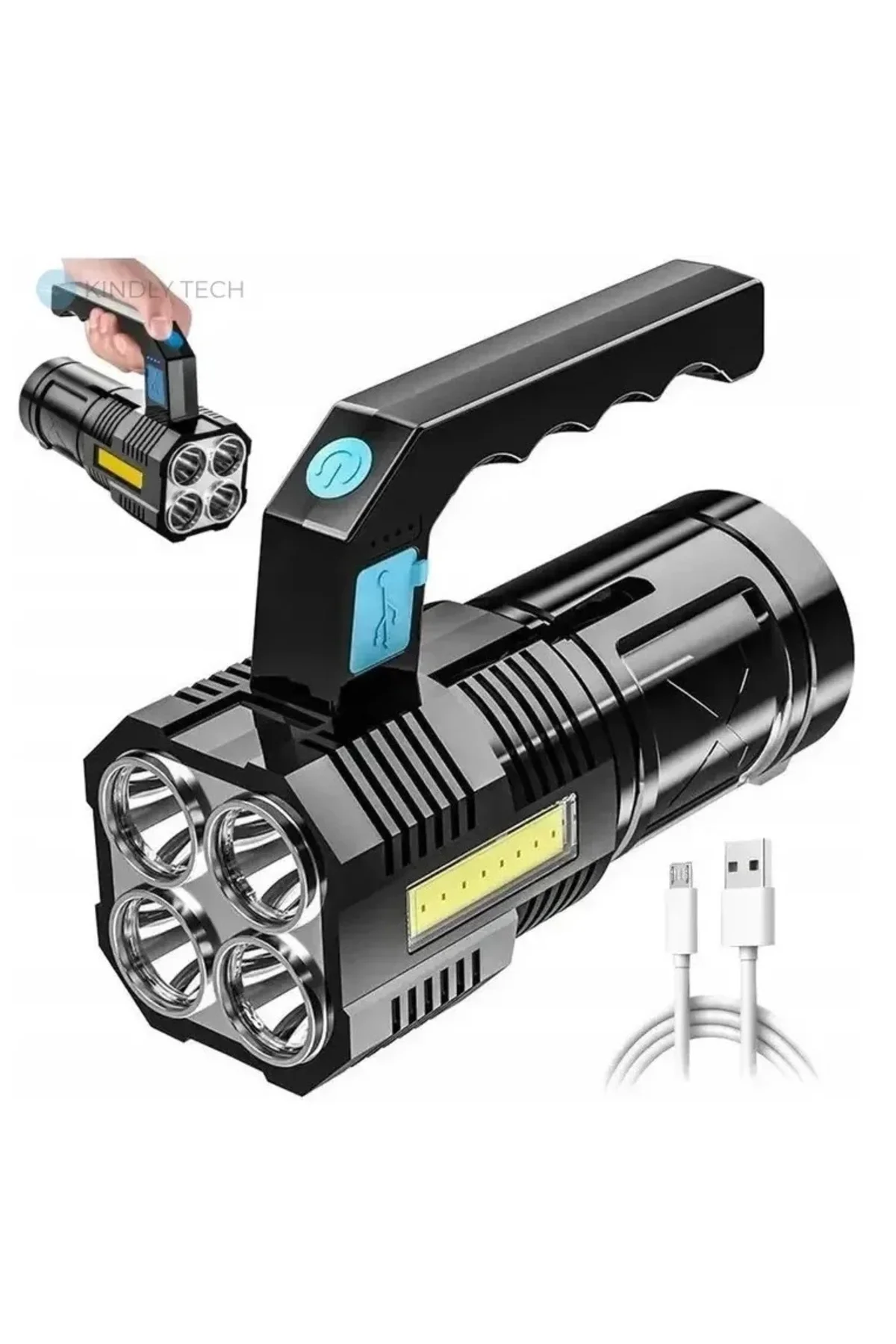El Feneri Usb Şarjlı - Görsel 3