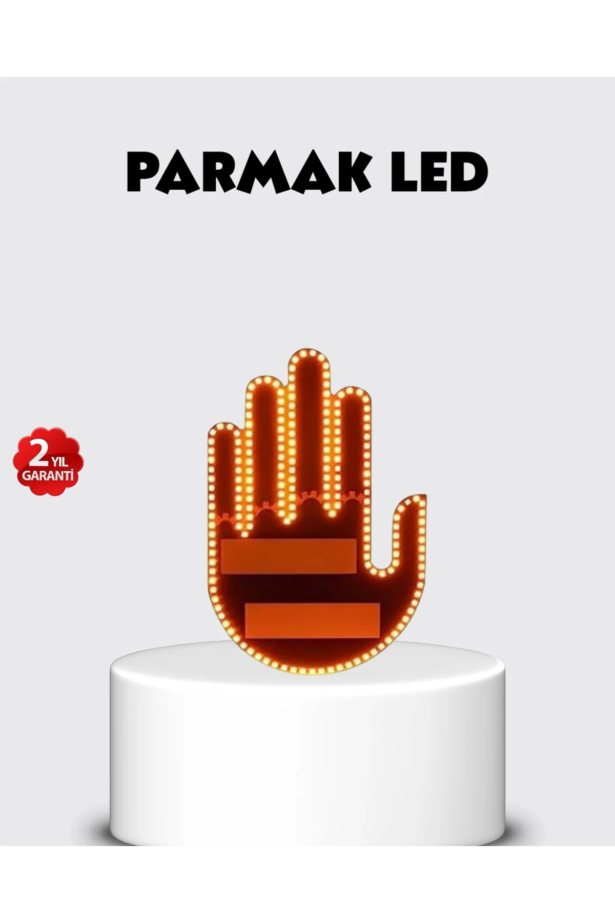 El Hareketiyle Kontrol Edilen 176 Led Amber Güvenlik Lambası