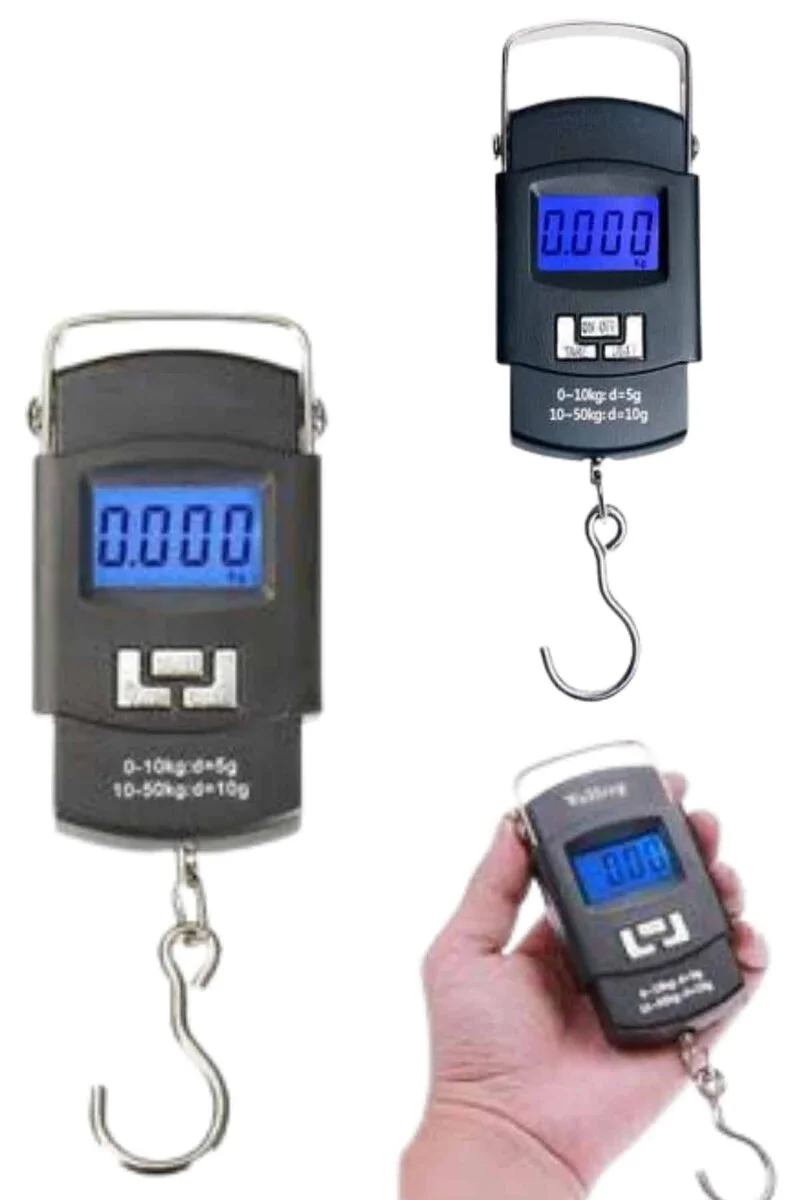 El Kantarı Dijital Tartı 50 Kg Kapasiteli LCD Ekranlı - Taşınabilir ve Hassas Ölçüm