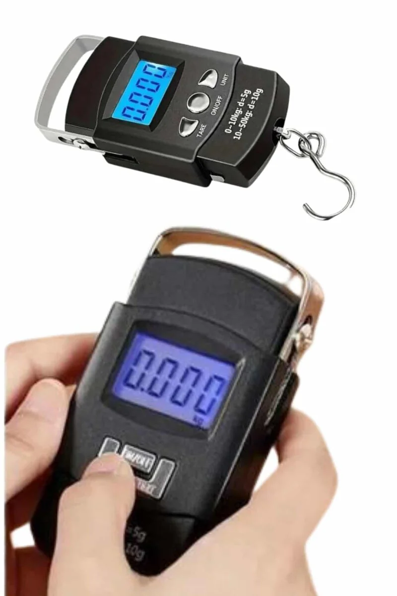 El Kantarı Dijital Tartı 50 Kg Kapasiteli LCD Ekranlı - Taşınabilir ve Hassas Ölçüm
