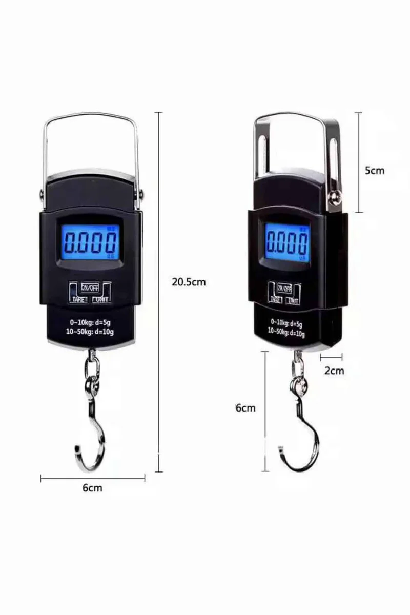 El Kantarı Dijital Tartı 50 Kg Kapasiteli LCD Ekranlı - Taşınabilir ve Hassas Ölçüm