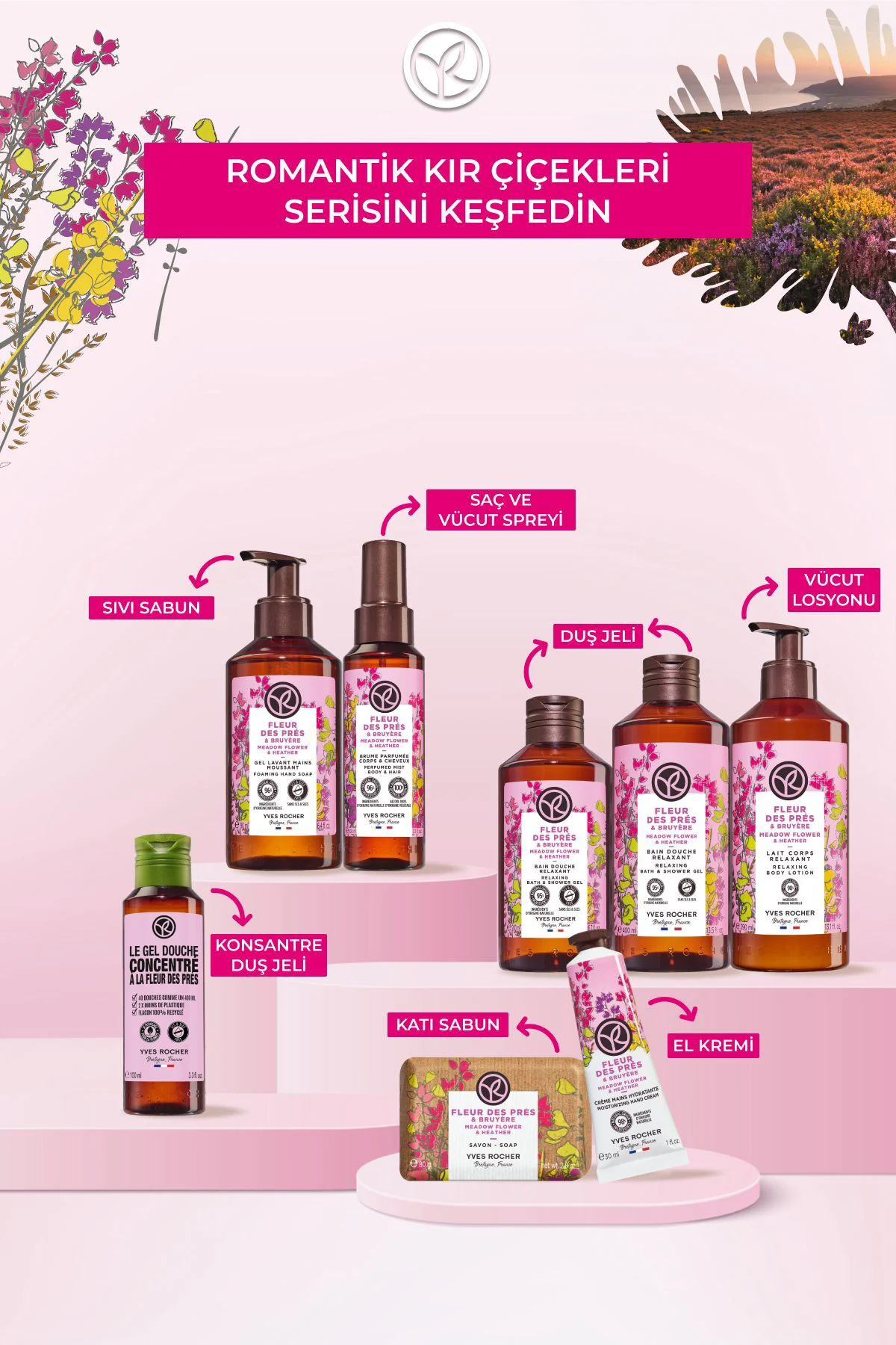 El Kremi- Nemlendirici Besleyici Romantik Kır Çiçekleri - Vegan -