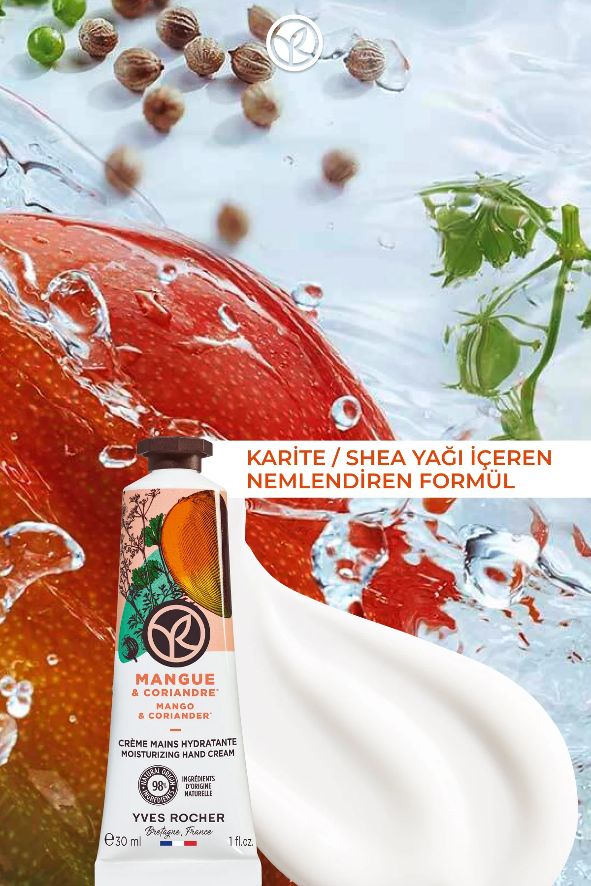 El Kremi- Nemlendirici Besleyici Canlandırıcı Mango Kişniş- Vegan