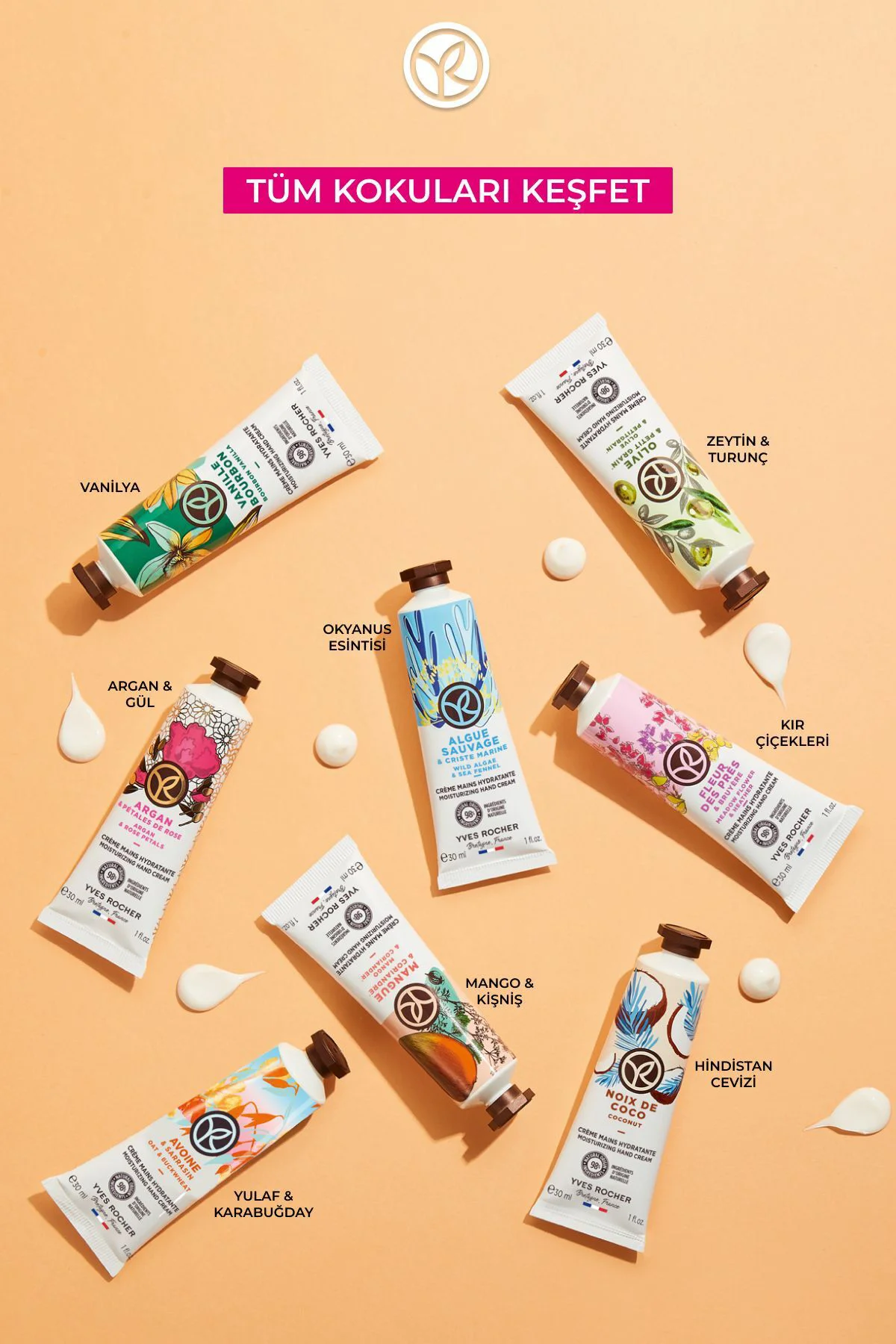 El Kremi- Nemlendirici Besleyici Romantik Kır Çiçekleri - Vegan -