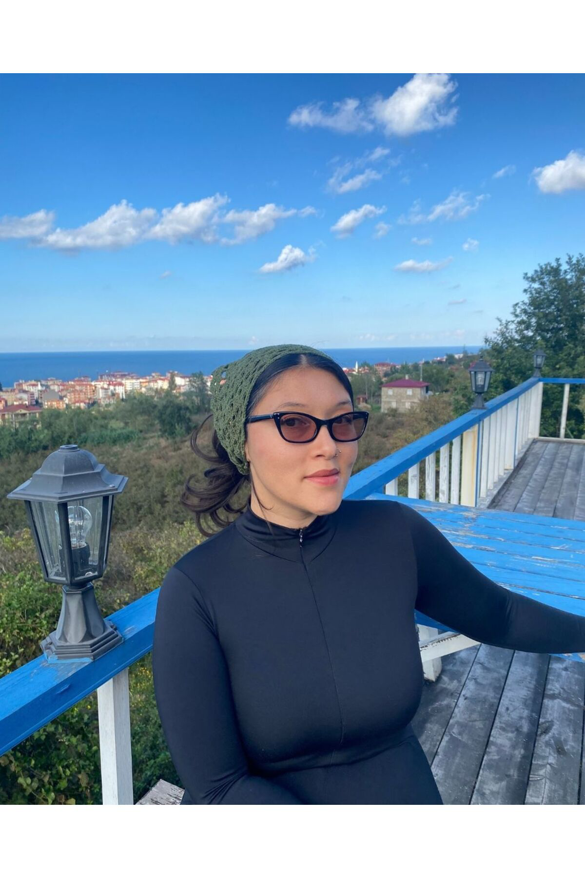 El Örgüsü Bandana – Yelken Motifli