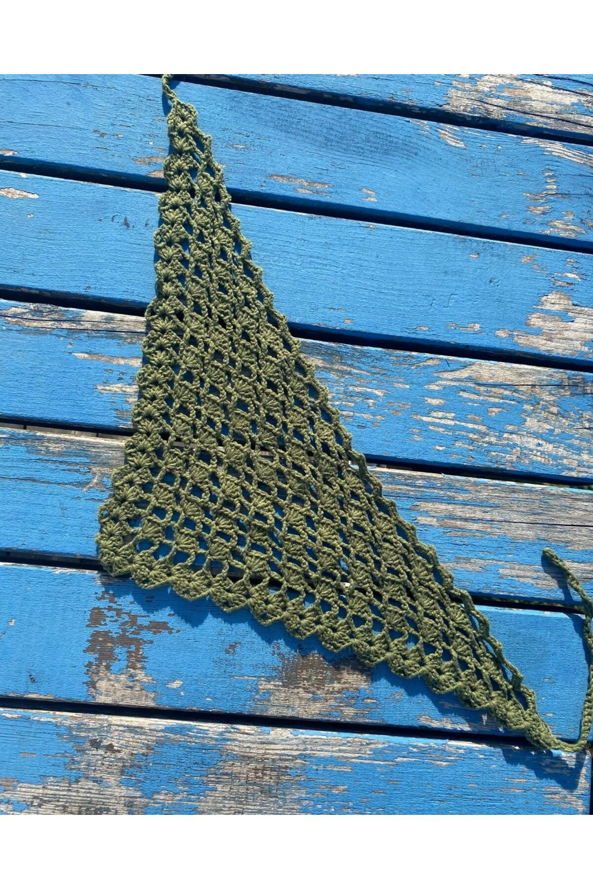 El Örgüsü Bandana – Yelken Motifli