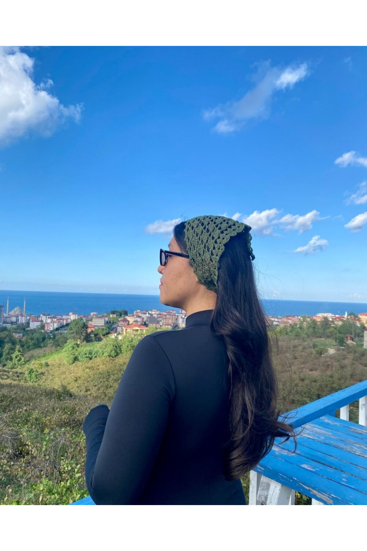 El Örgüsü Bandana – Yelken Motifli