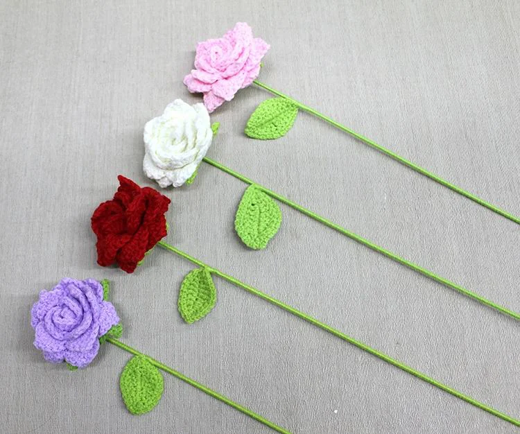 El Örgüsü Tekli Gül Alk4973 – 40 Cm El Yapımı Dekoratif Gül Fiyatı, Yorumları ve Özellikleri