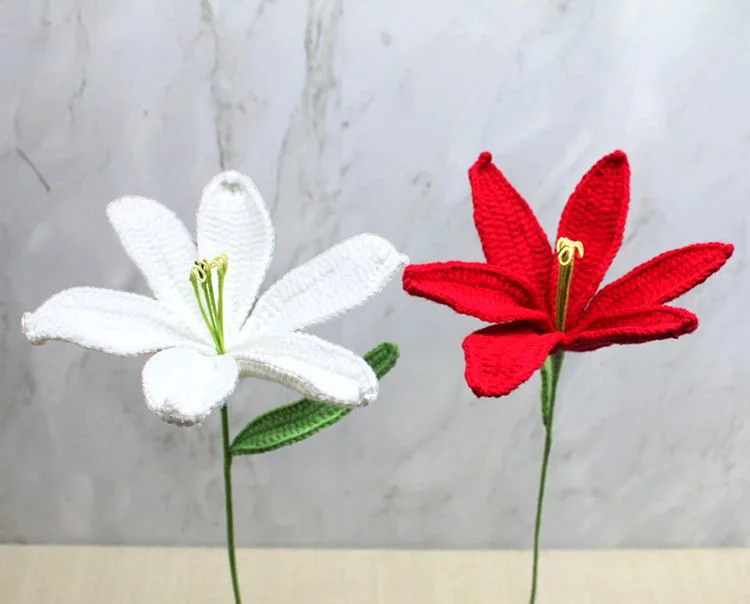 El Örgüsü Zambak Çiçeği Alk4970 – Yapay Zambak Çiçeği | 45 Cm Ev Dekorasyonu Fiyatı, Yorumları ve Özellikleri