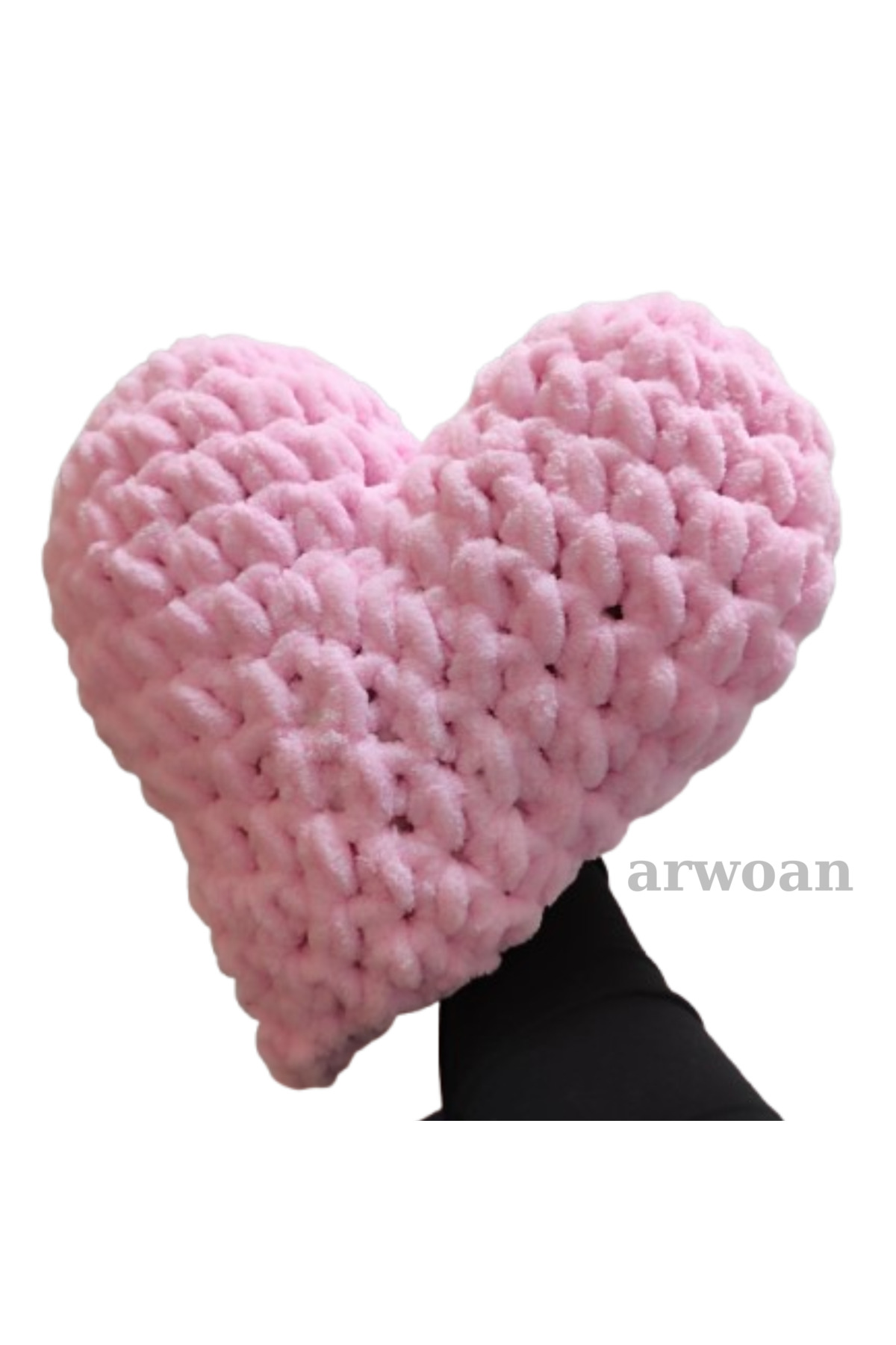 Arwoan El Örmesi Kadife İpli Yastık