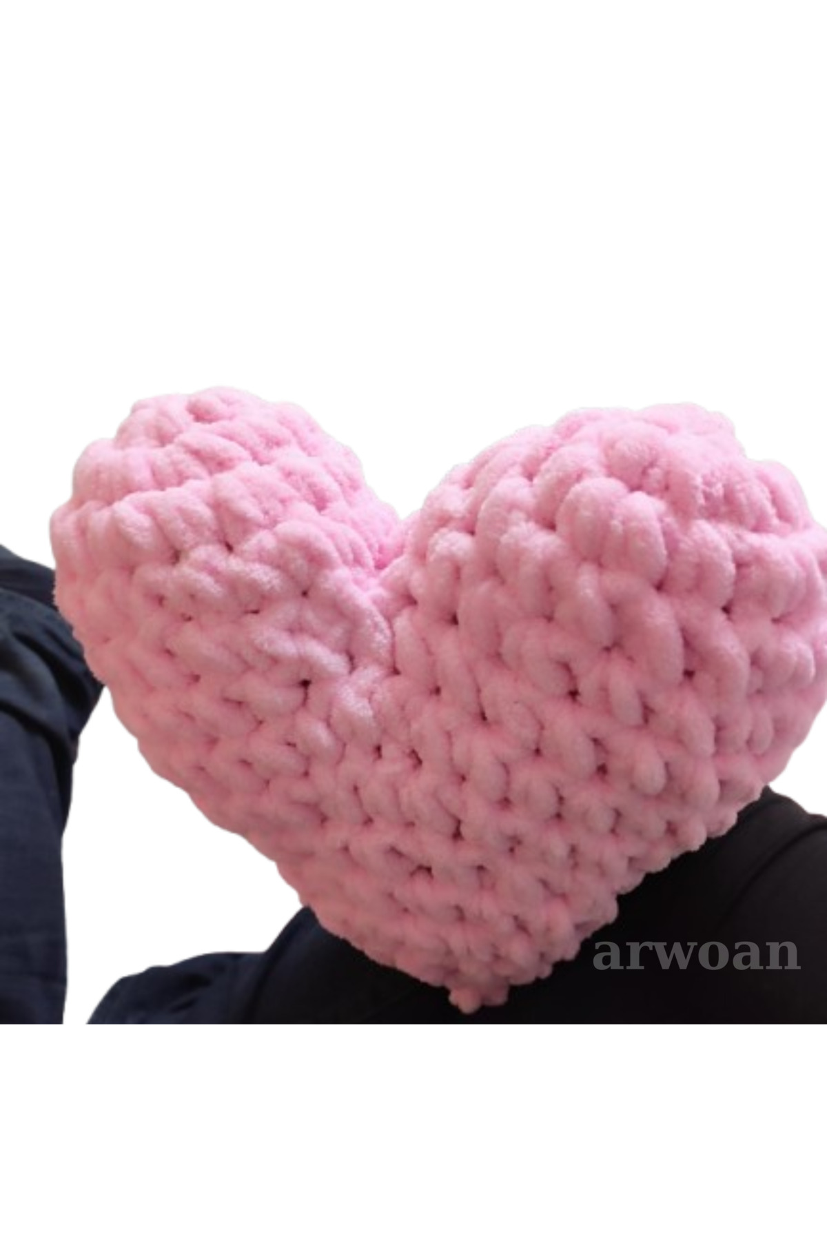 Arwoan El Örmesi Kadife İpli Yastık