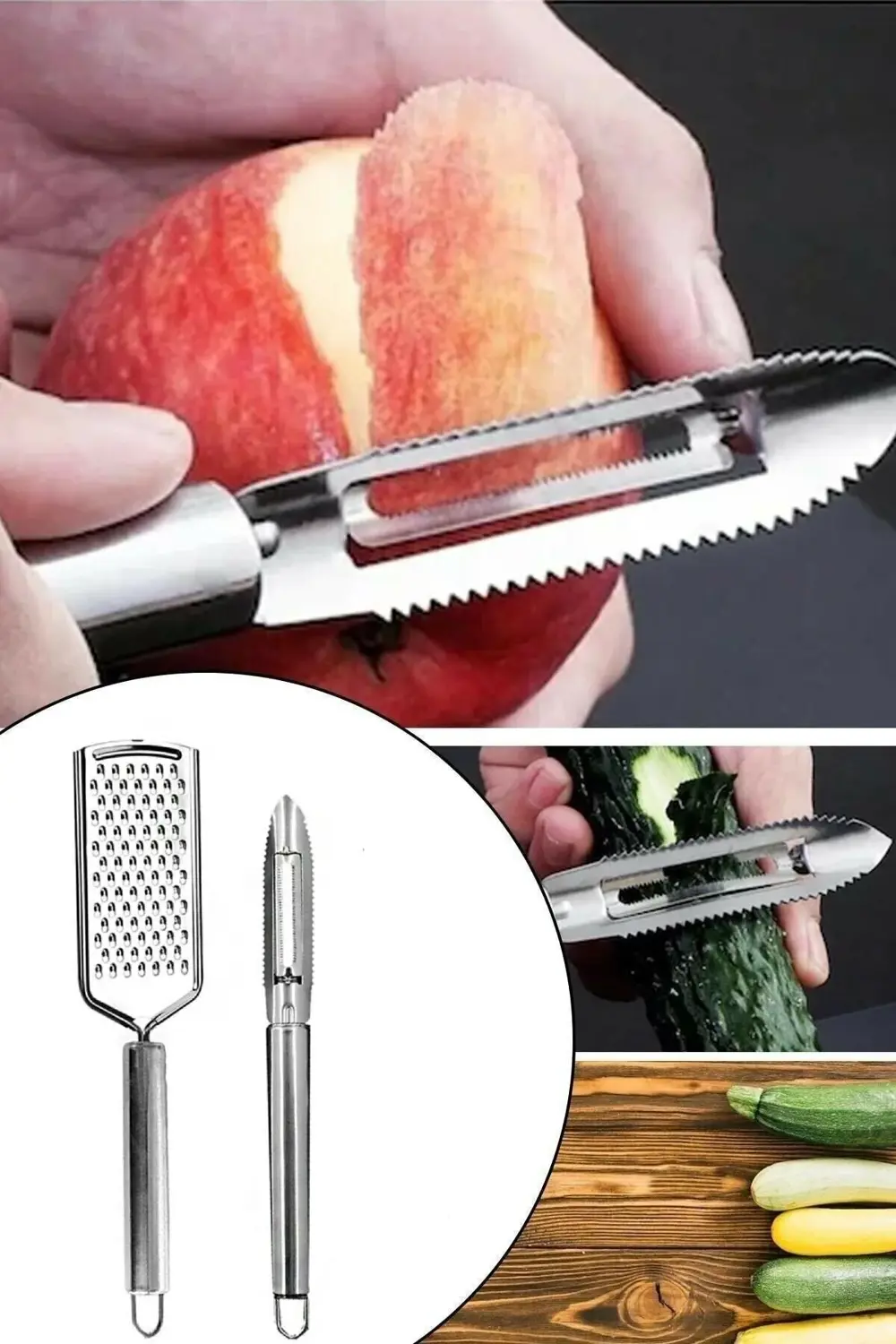 El Rendesi Ve Soyacak Oyacak Seti Kabak Oyucu Patates Soyucu Sebz